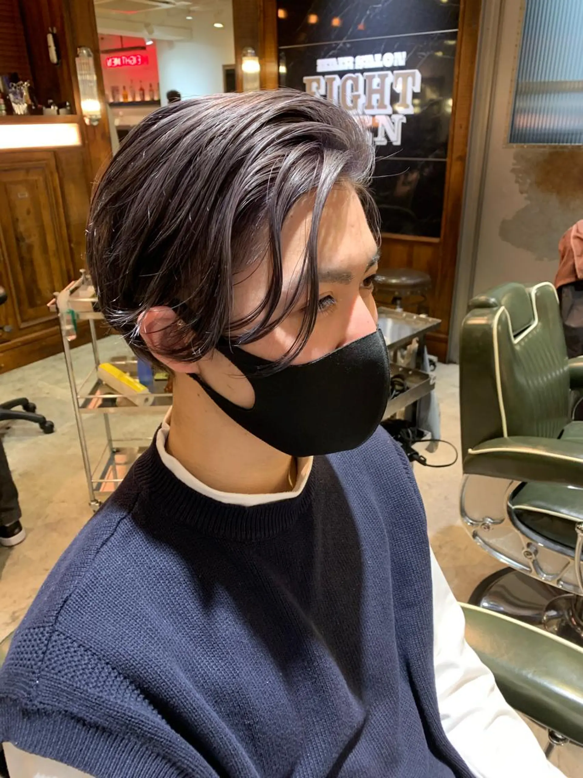 ショート カラー メンズ カット ヘアカラー トリートメント BINGO HAIR WORKS 【ビンゴヘアワークス】所属・🎱メンズフェード 特化HYOGA🎱のヘアスタイル