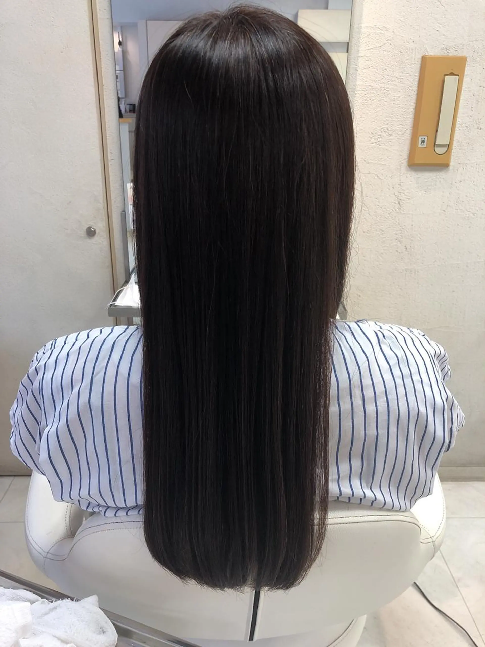ロング 顔周りカット レイヤーカット カット トリートメント 阿部 美咲のヘアスタイル