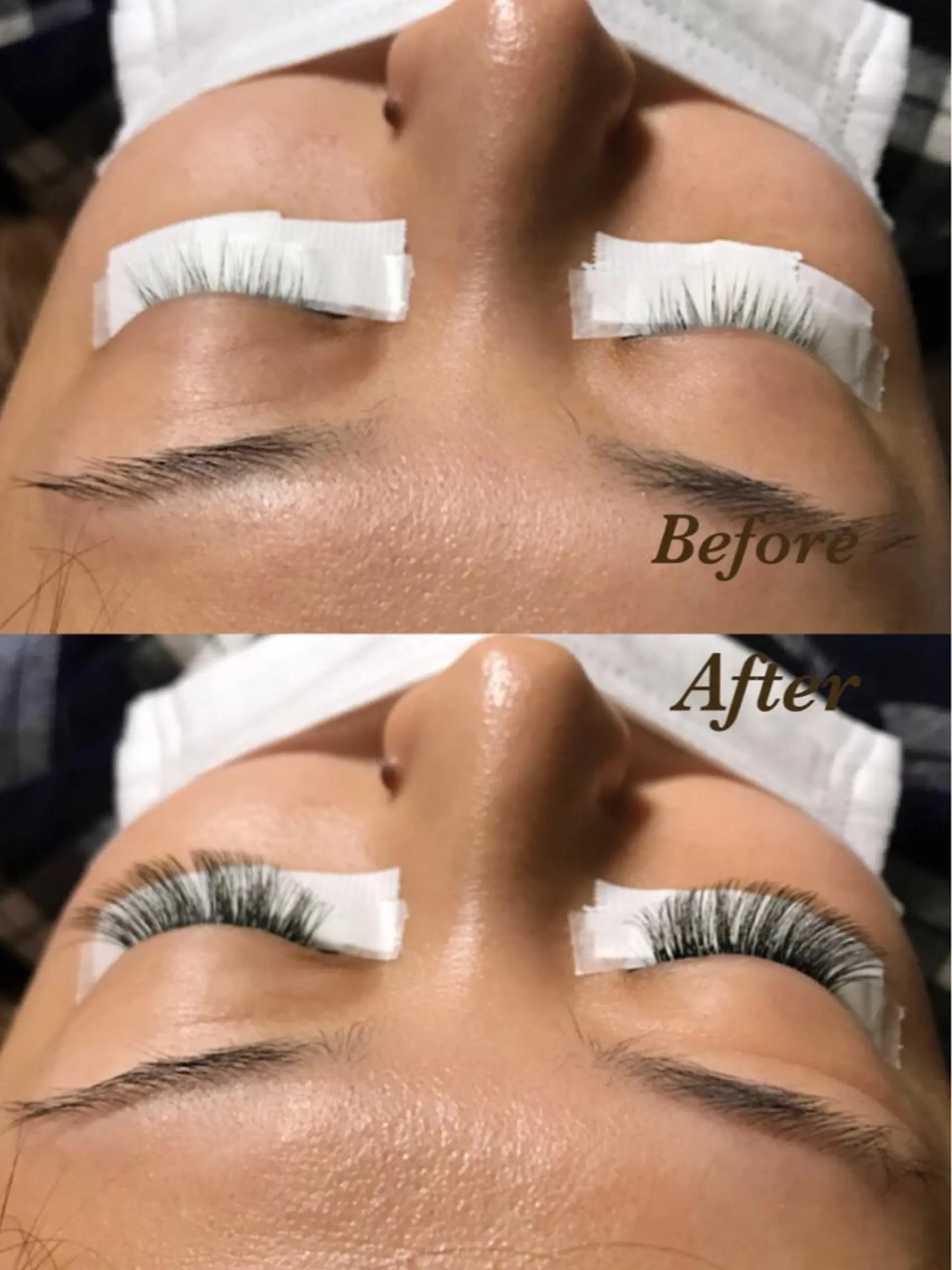 ミディアム マツエク・マツパ ボリュームラッシュ マツエク ツメトマツゲ .のネイルデザイン