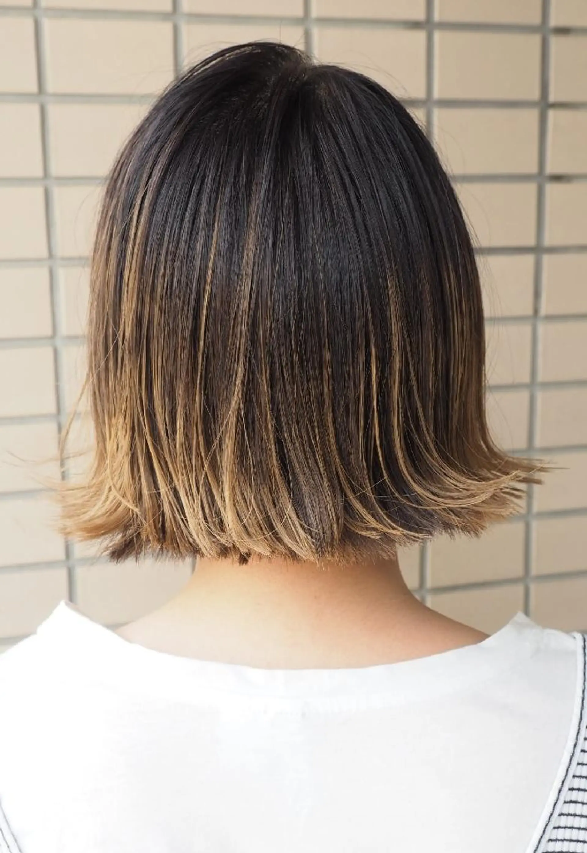 ミディアム キノシタ ナオユキのヘアスタイル
