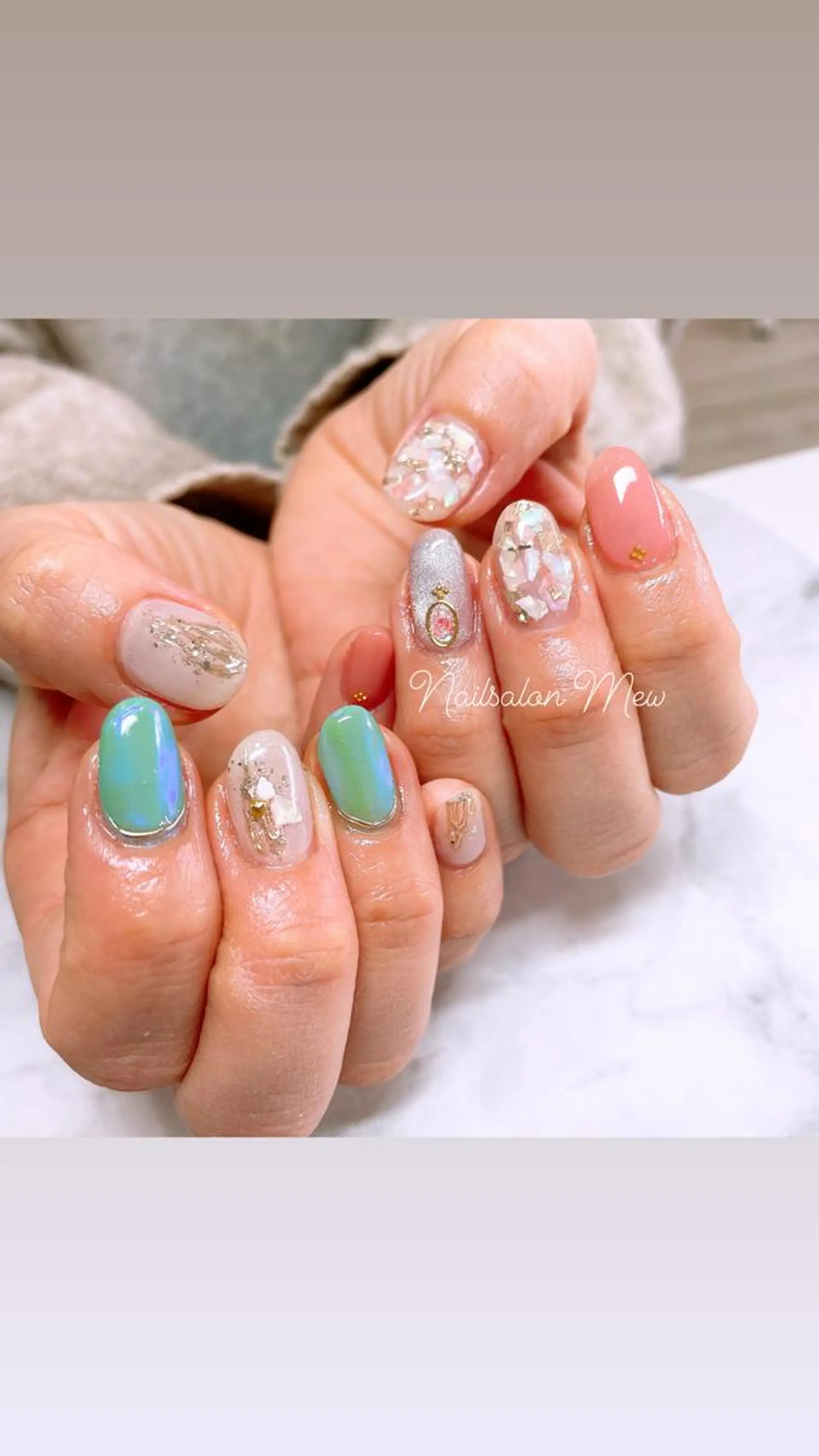 ネイル ハンドネイル Nailsalon Mew所属・Nailsalon Mew❤︎のネイルデザイン
