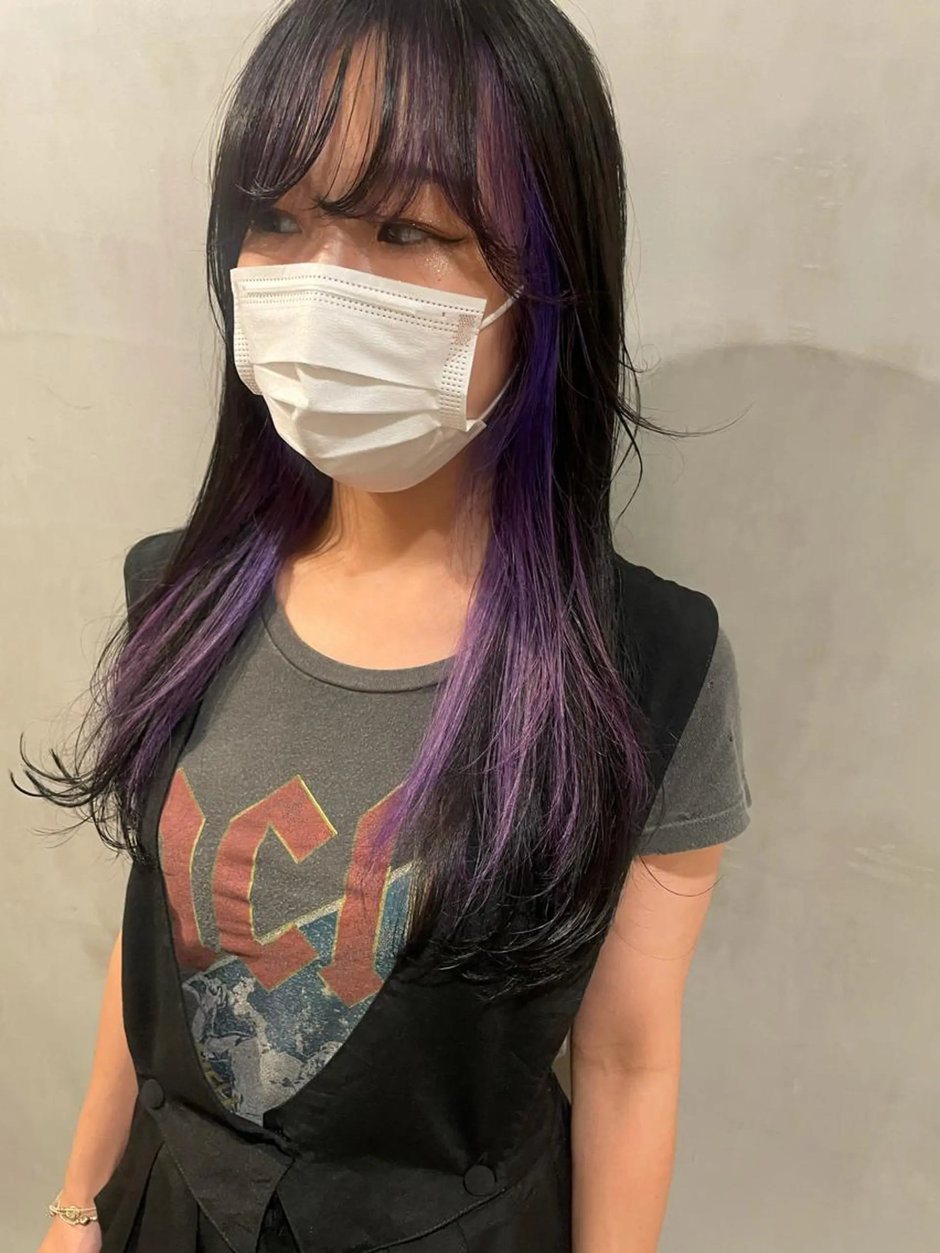ロング カラー ヘアカラー トリートメント 優 作のヘアスタイル