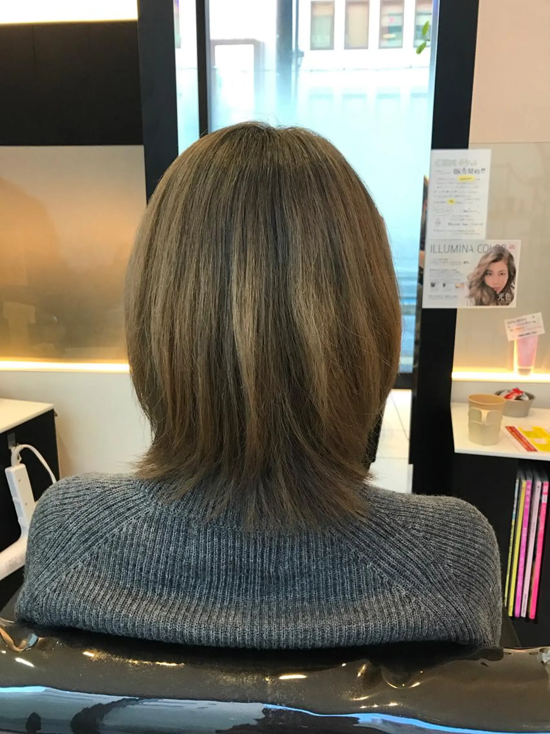 ミディアム YASU🍎CUT 赤系カラー/ヘアケアのヘアスタイル