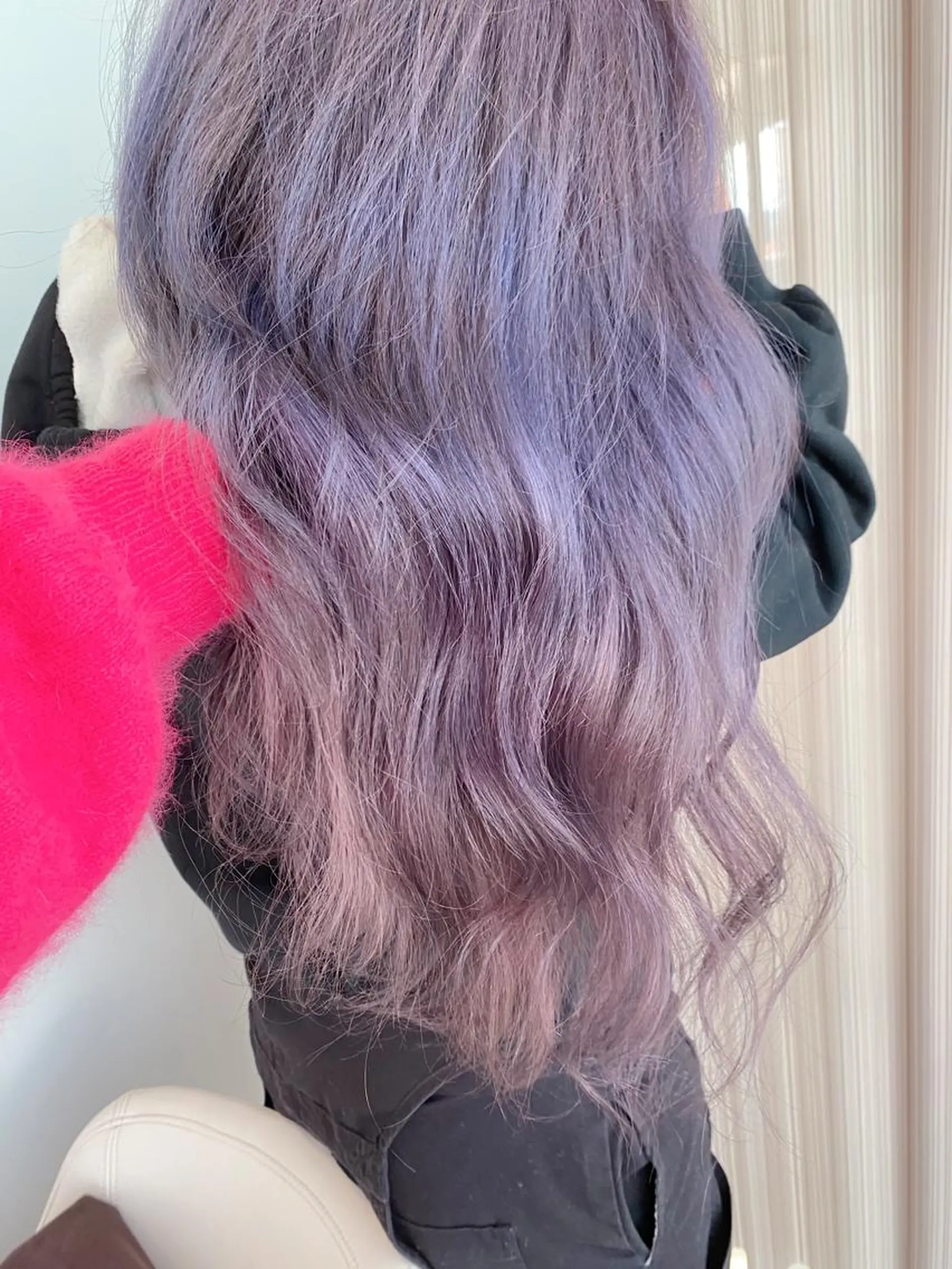 ロング カラー ブルーカラー ブルーラベンダー ラベンダーカラー matsuzawa mihoのヘアスタイル