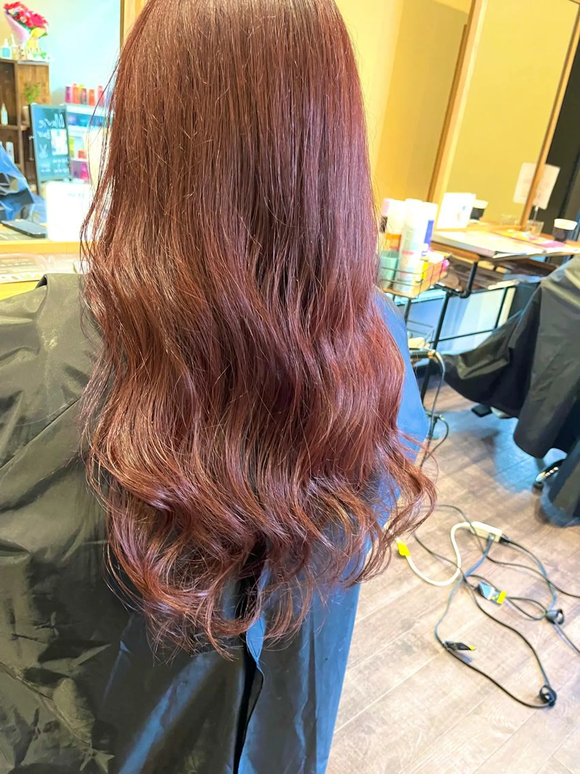 ロング ヘアカラー トリートメント Mavie 東奈々子のヘアスタイル