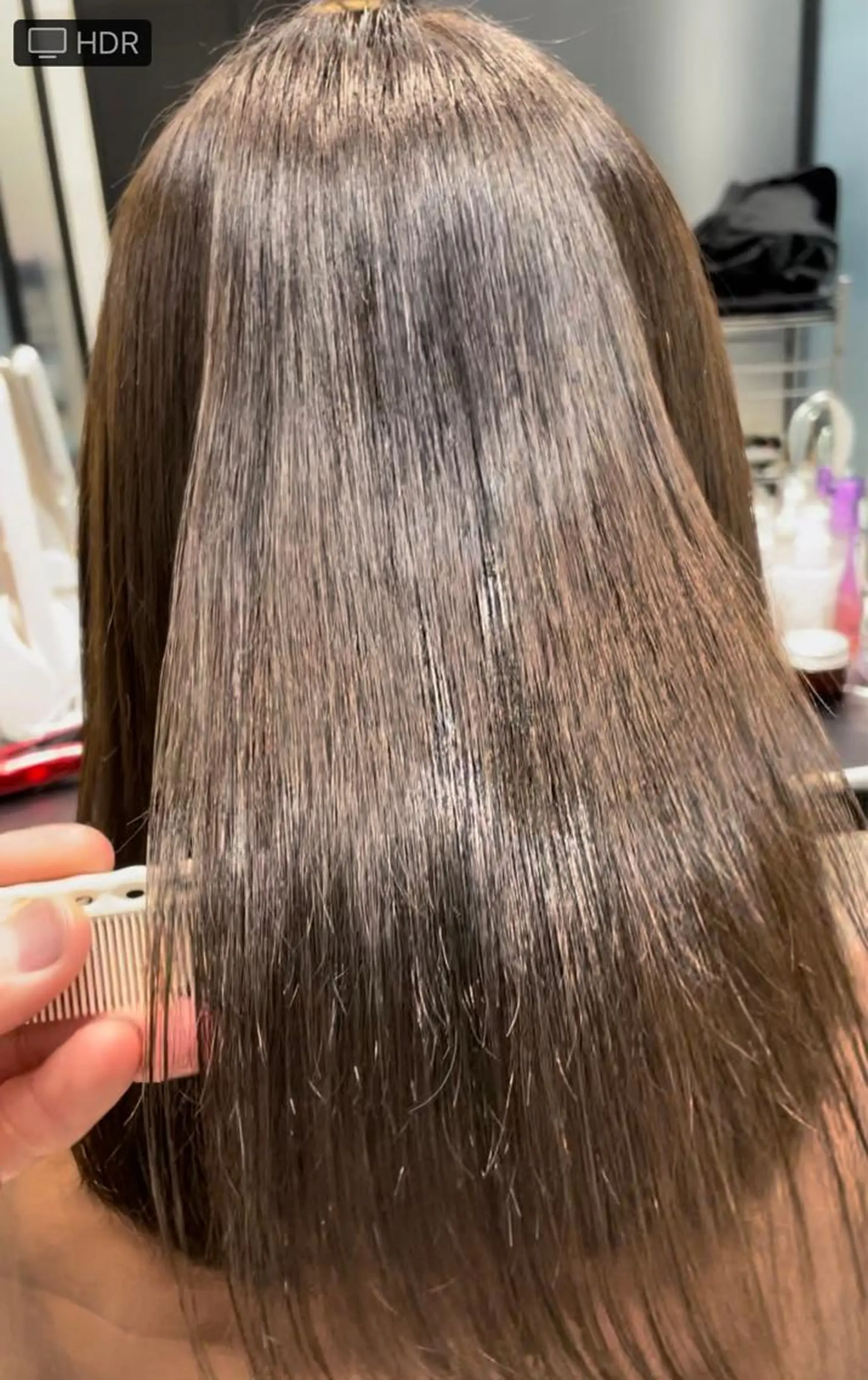 セミロング カラー アディクシーカラー グレージュ カット ヘアカラー 縮毛矯正 トリートメント SALOWIN梅田　　サロウィン所属・美髪/縮毛矯正特化/ 髪質改善/KJのヘアスタイル