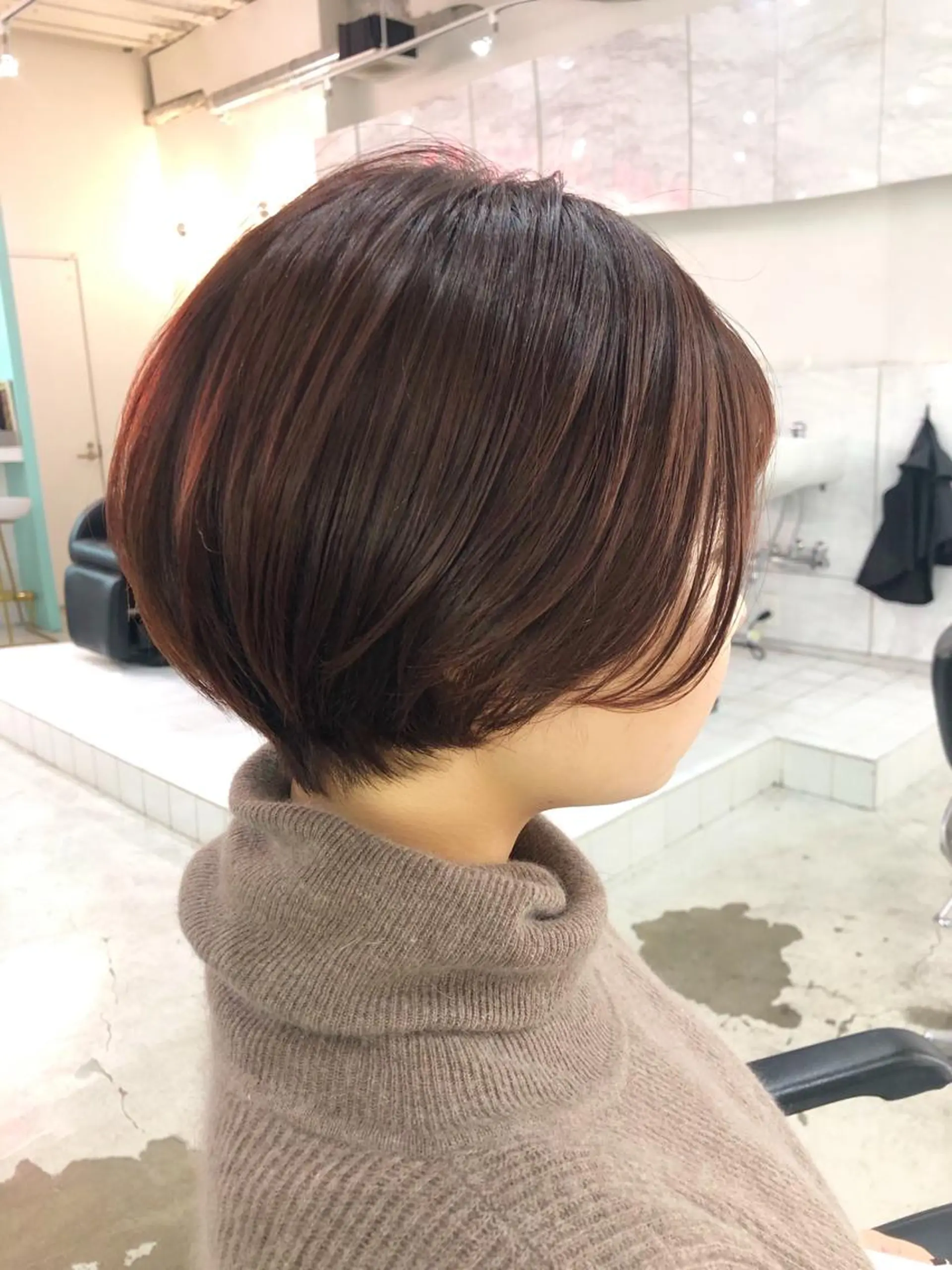 ショート カラー ヘアアレンジ GRAND OMOTESANDOのヘアスタイル