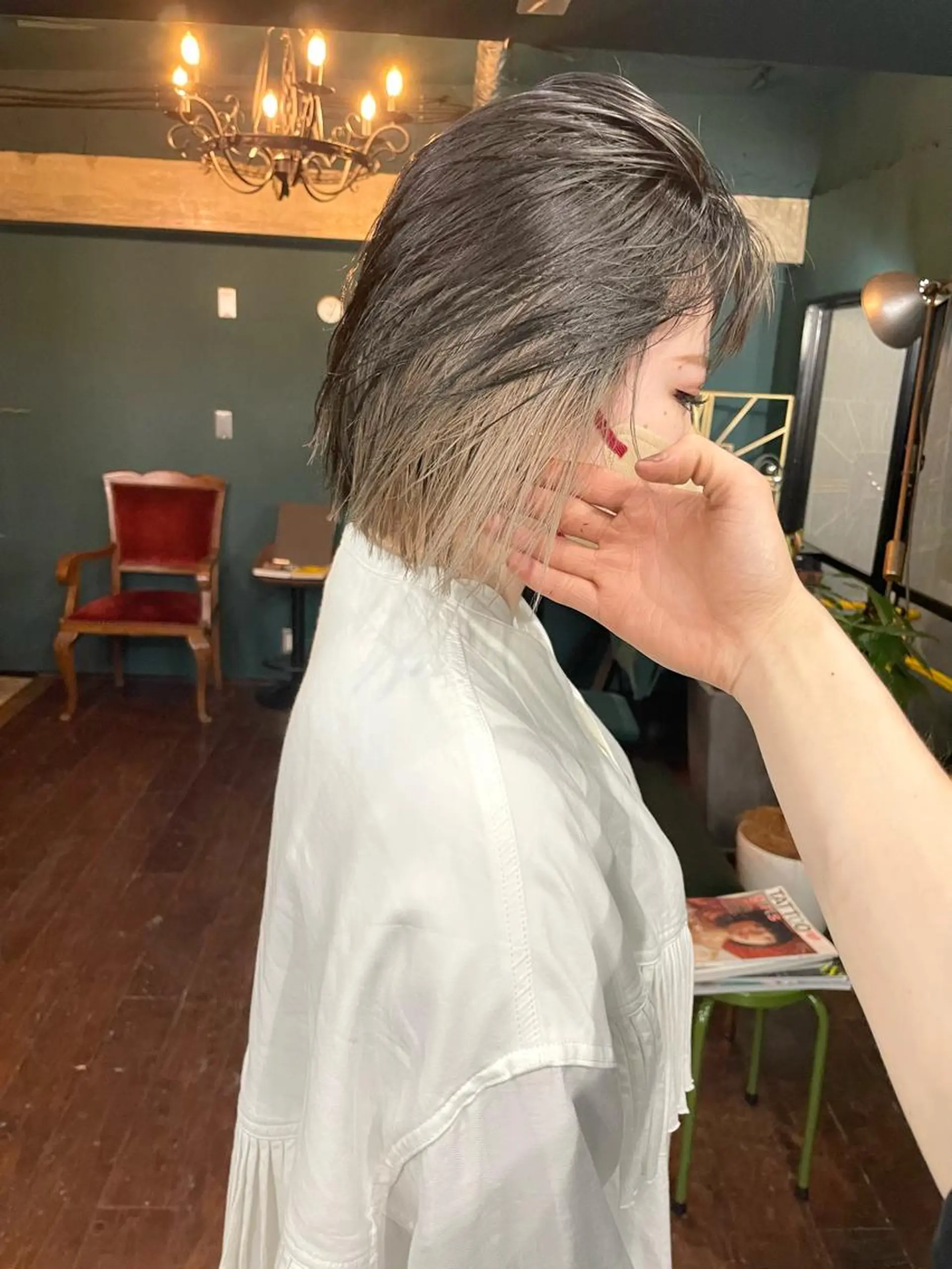 ミディアム カット ヘアカラー トリートメント vivre libre所属・vivre libreのヘアスタイル