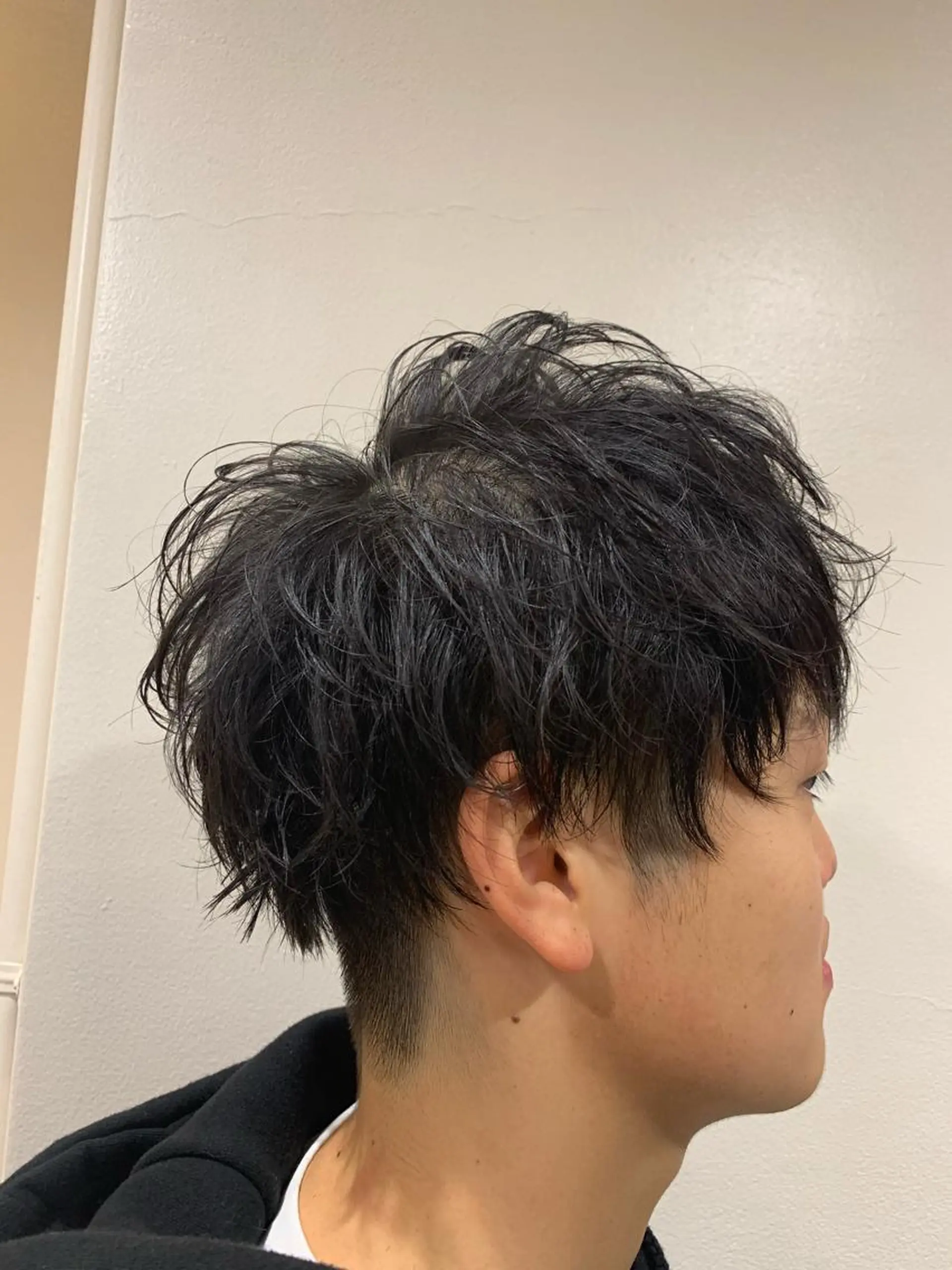 ショート カット パーマ トリートメント ヘッドスパ ヘアセット 山口 竣也のヘアスタイル