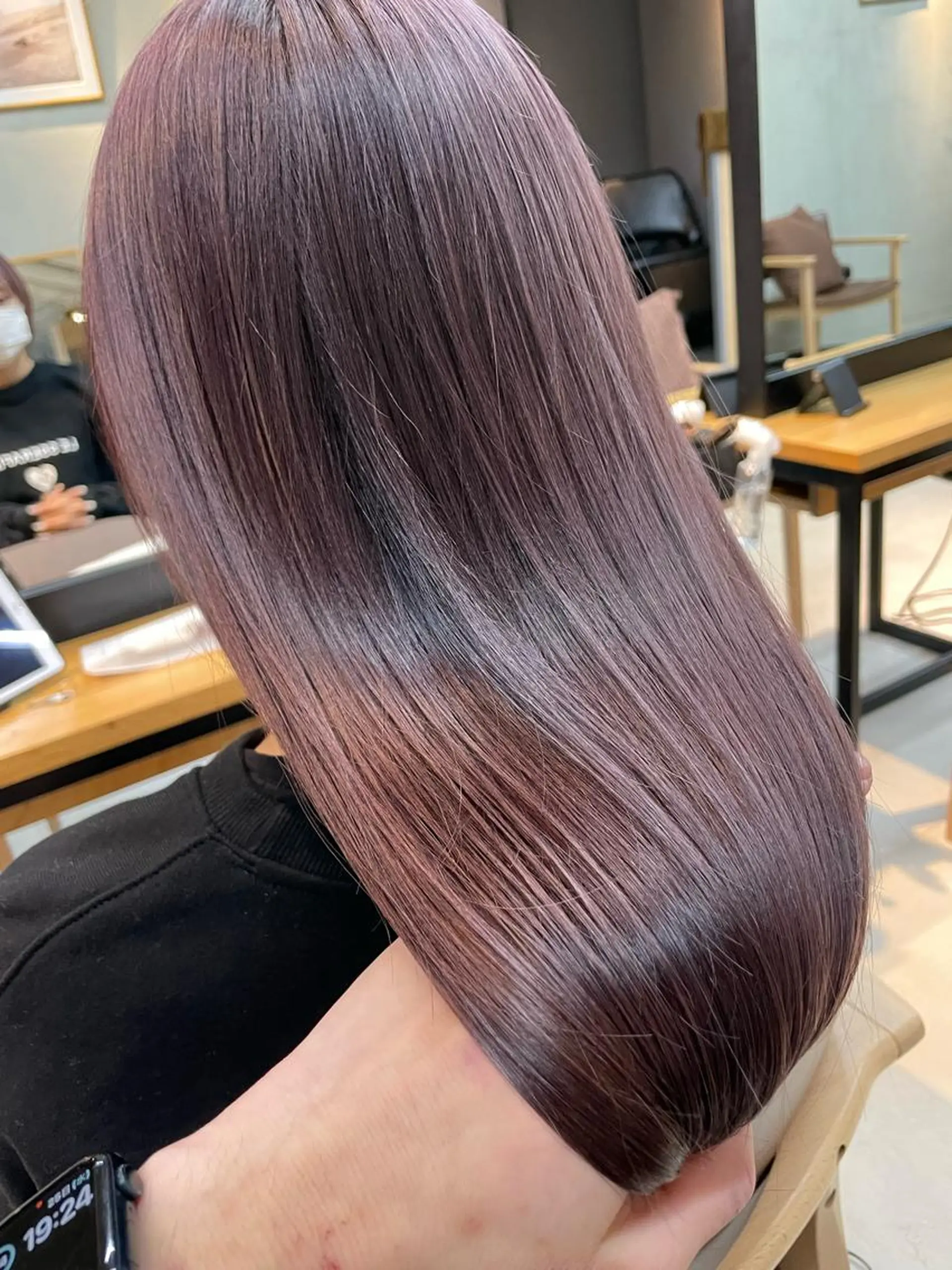 ロング カラー ブラウンカラー ピンクカラー ピンクブラウン パープルカラー ボブ/ショート/ shinのヘアスタイル