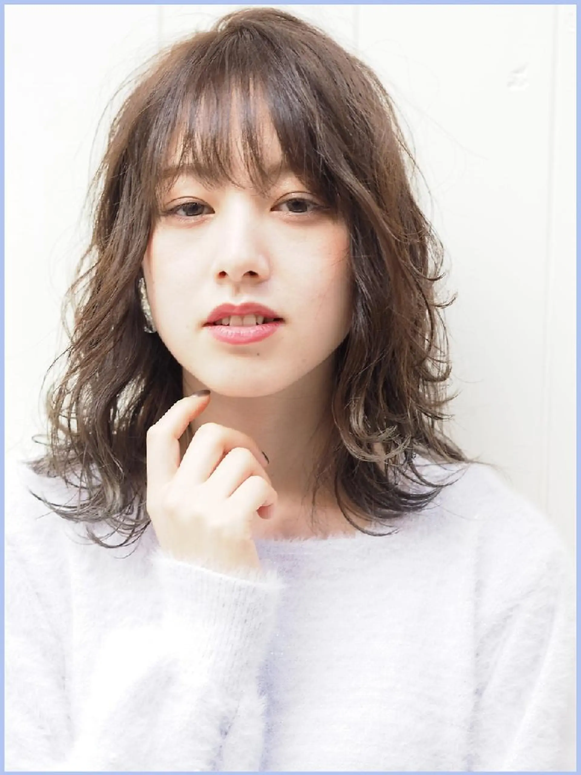 ミディアム 外国人風カラー レイヤーカット grandage 北千住のヘアスタイル