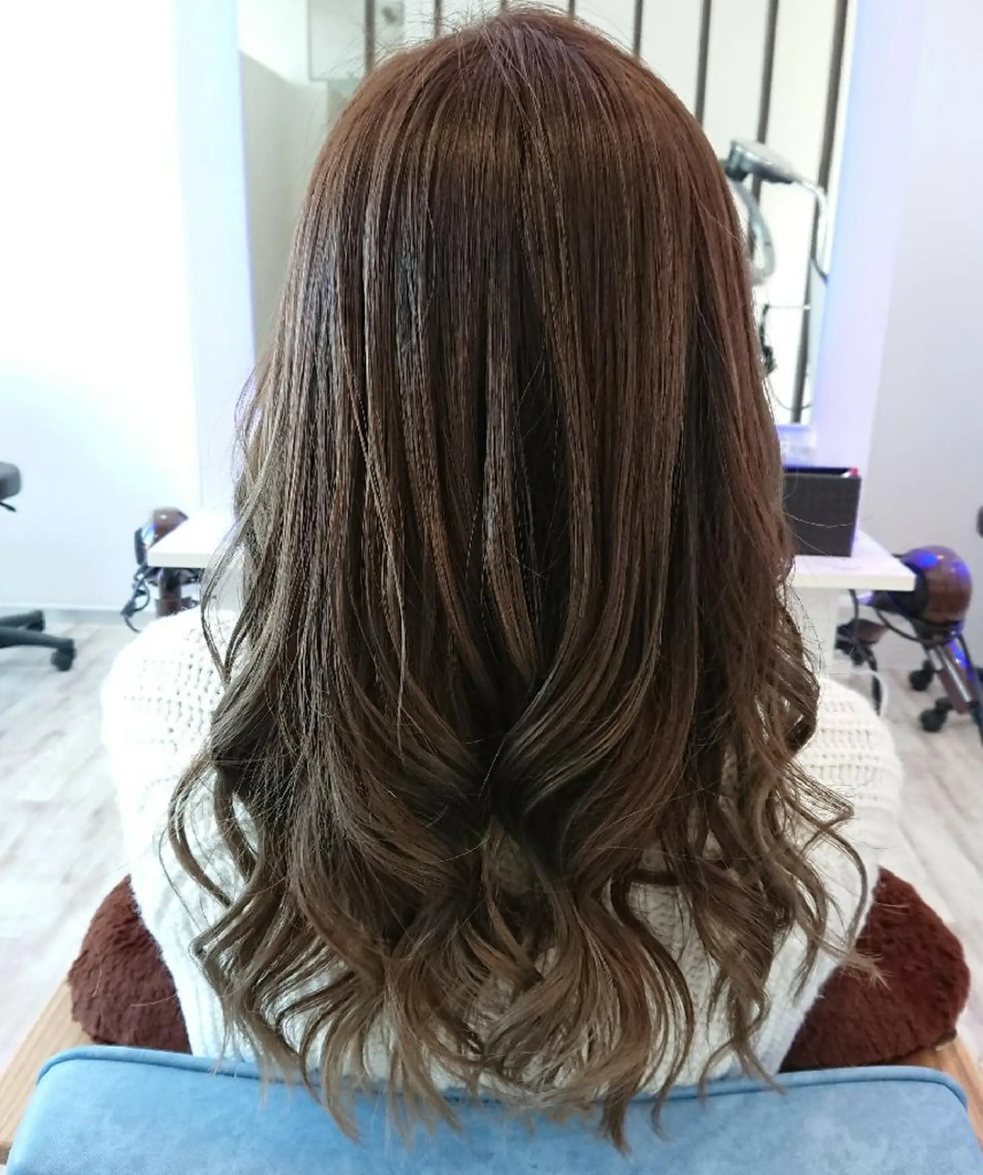 セミロング カラー ヘアアレンジ 小林 伸行のヘアスタイル