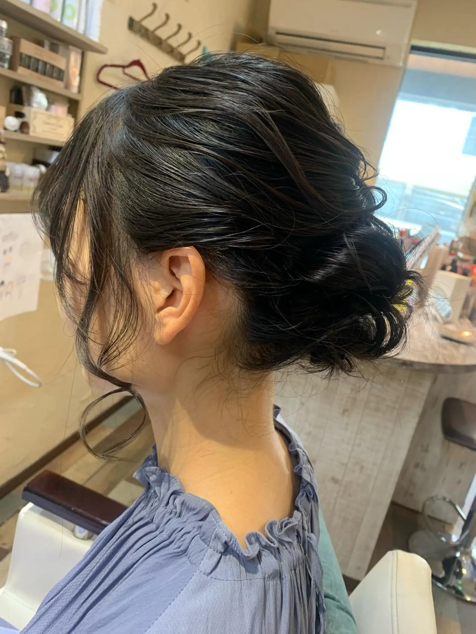 ミディアム ヘアセット 林 友美のヘアスタイル