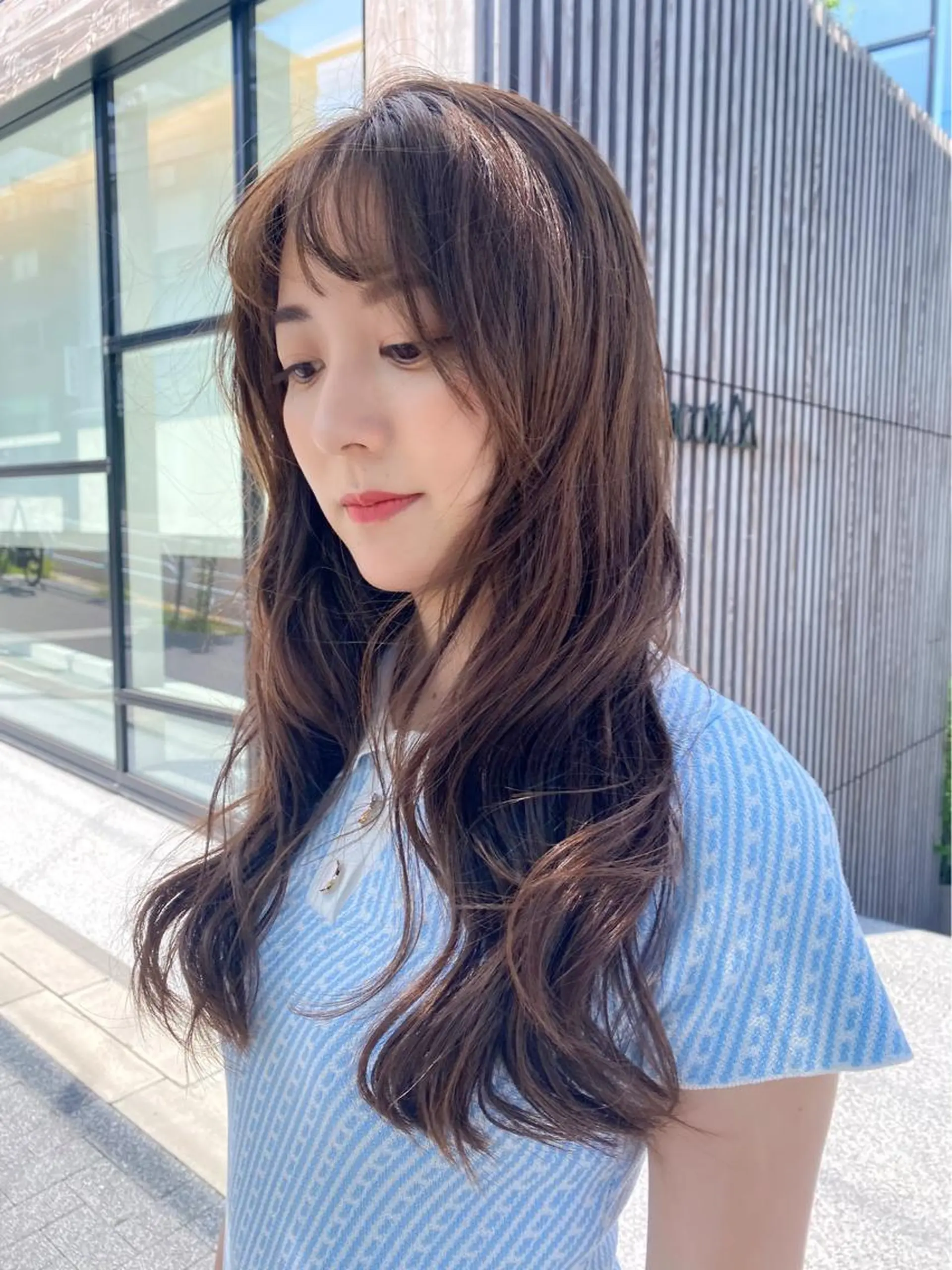 ロング カラー ヘアアレンジ 韓国風ヘア RITZ所属・✨似合わせカラー 阿部賢✨のヘアスタイル