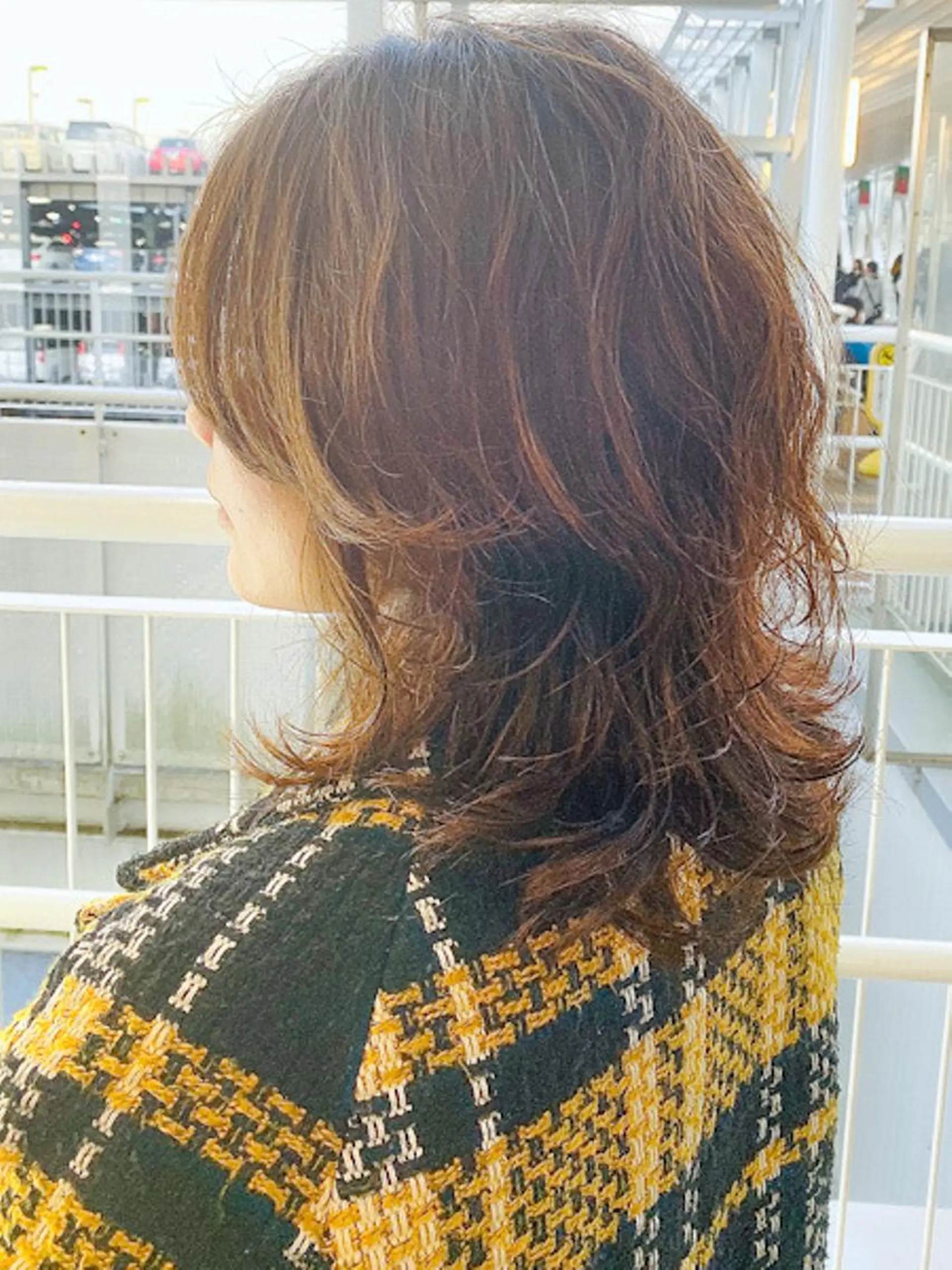 ミディアム パーマ 大野 あさみのヘアスタイル