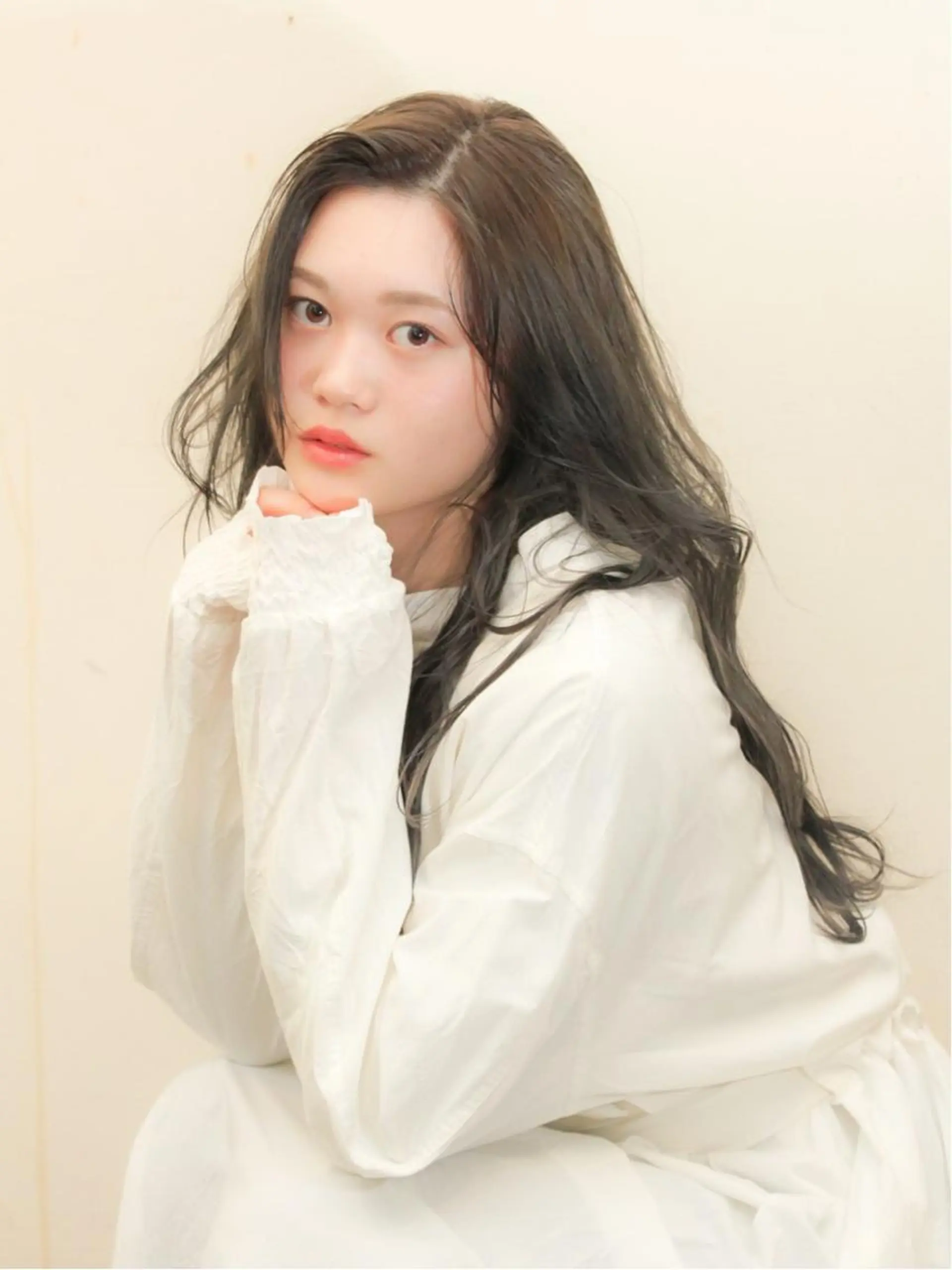 ロング レイヤーカット juve. 別府のヘアスタイル