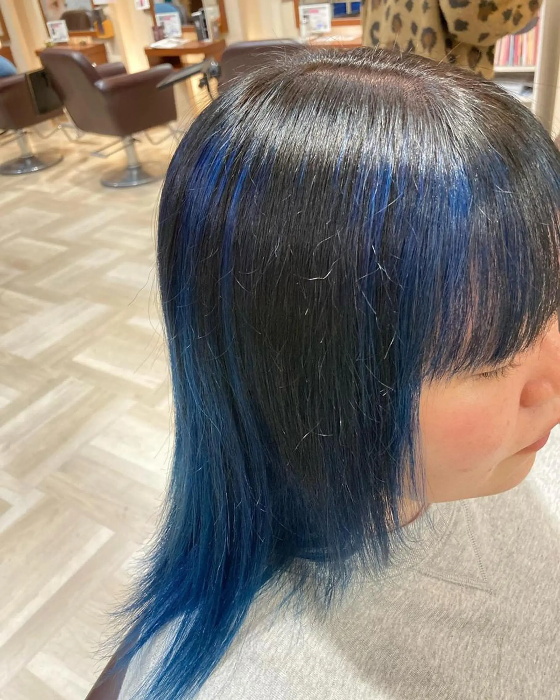 カラー ブリーチ ブルーカラー インナーカラー 髪質改善/透明感 カラー/内藤有須加のヘアスタイル