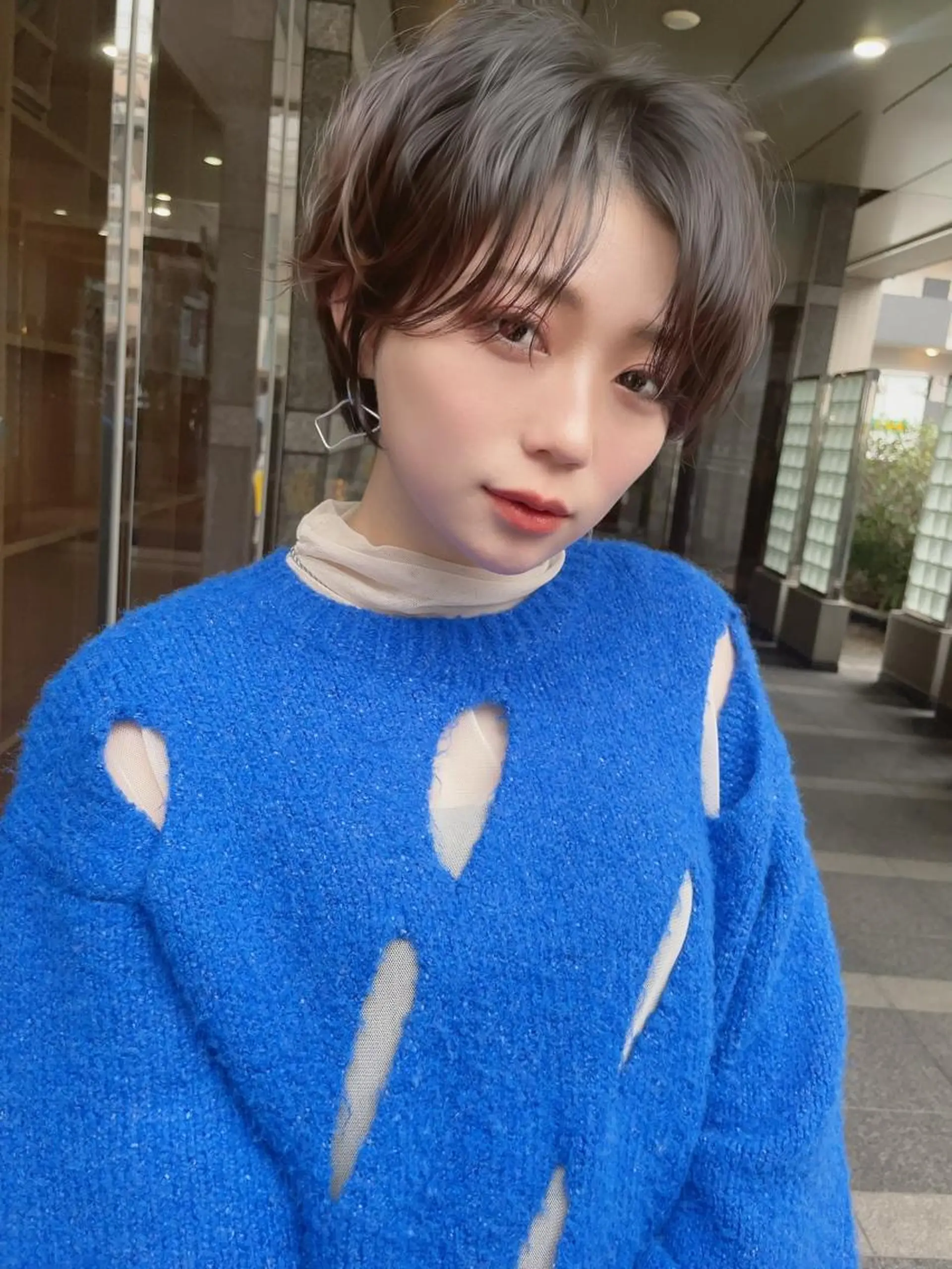 ショート ヘアカラー トリートメント 💛美髪ハイトーン LEON🩶のヘアスタイル
