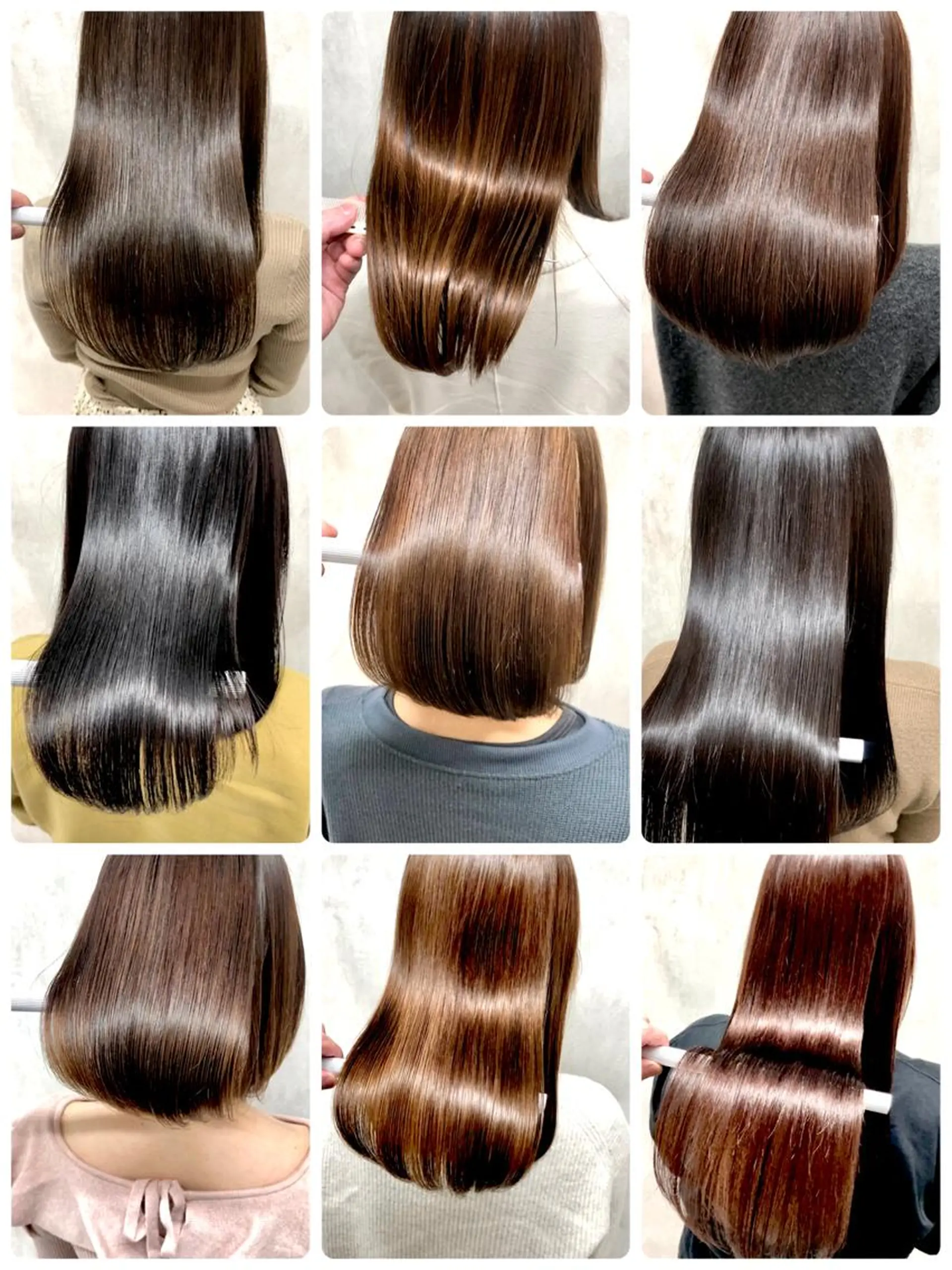 セミロング カット ヘアカラー 縮毛矯正 トリートメント 満足度⭕️縮毛矯正師 谷口にお任せを👍のヘアスタイル