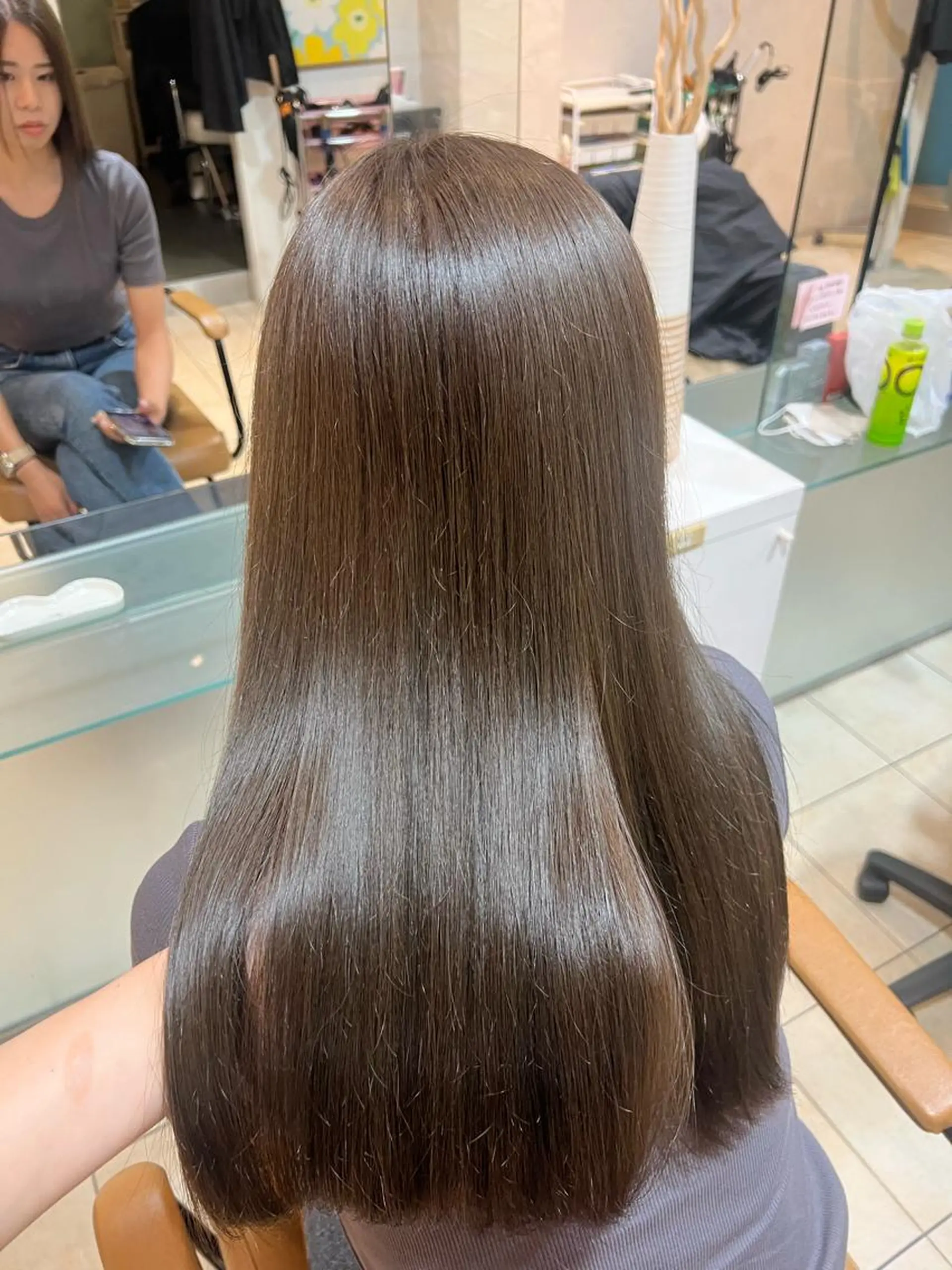 ロング ヘアカラー トリートメント 竹添 有梨沙のヘアスタイル