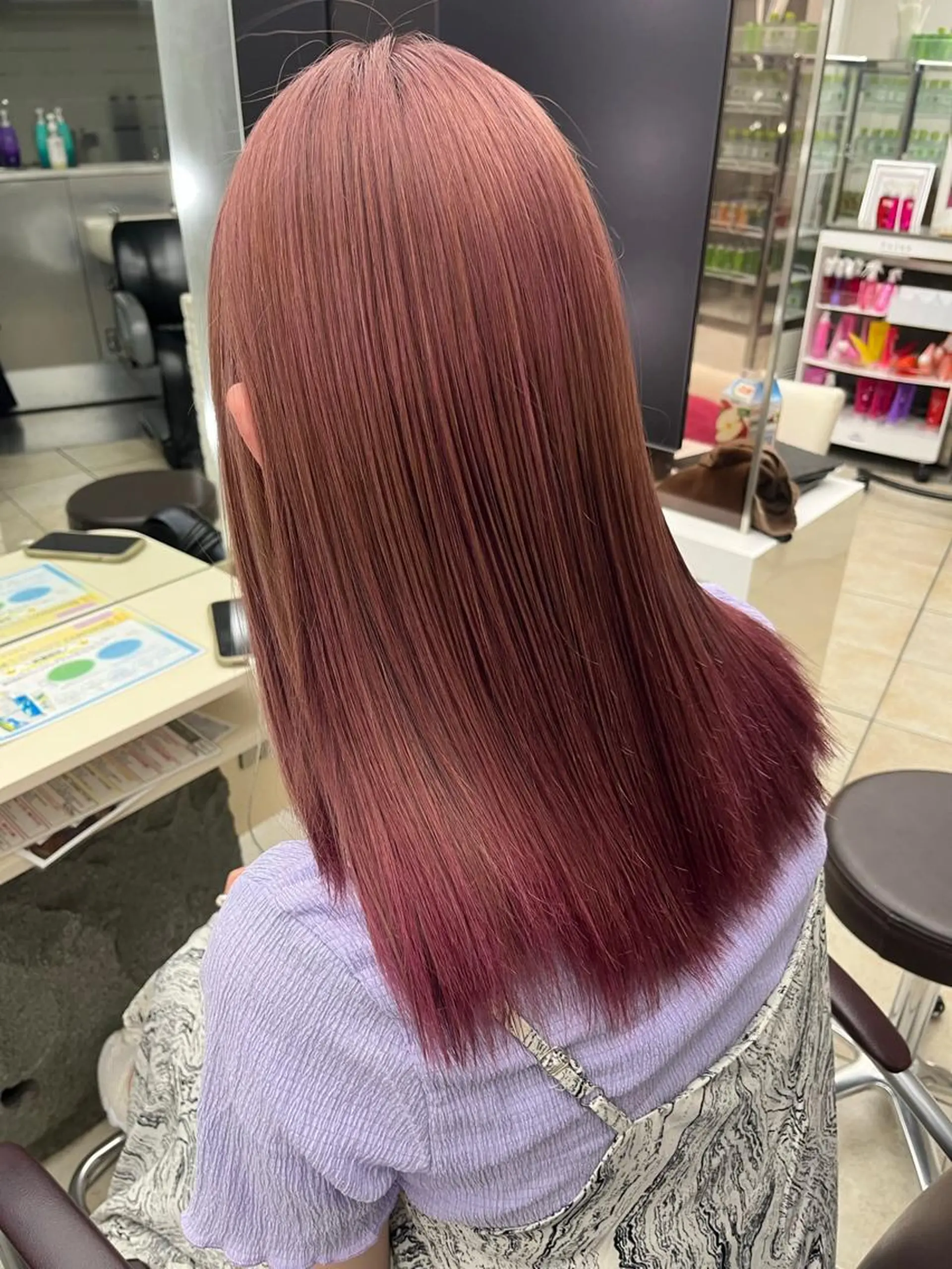ミディアム カット ヘアカラー トリートメント MITSUKI🤍 モテ髪×韓国レイヤーのヘアスタイル