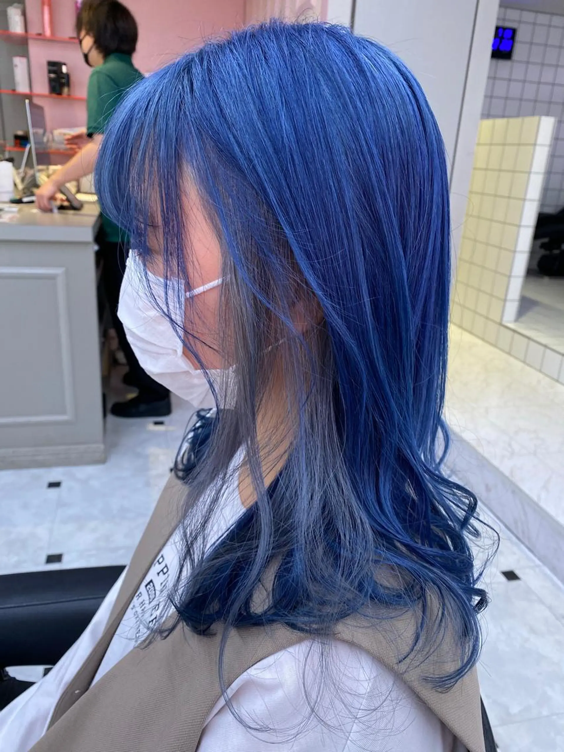 ロング カラー ヘアカラー トリートメント ヘッドスパ ヘアセット ケアブリーチ 韓国レイヤーKYONのヘアスタイル