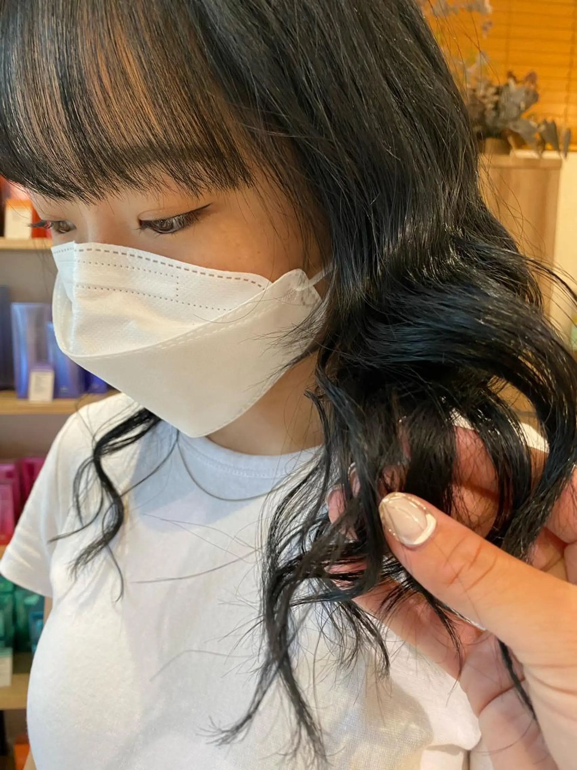 セミロング カラー ヘアアレンジ パーマ指名No1 /namiのヘアスタイル