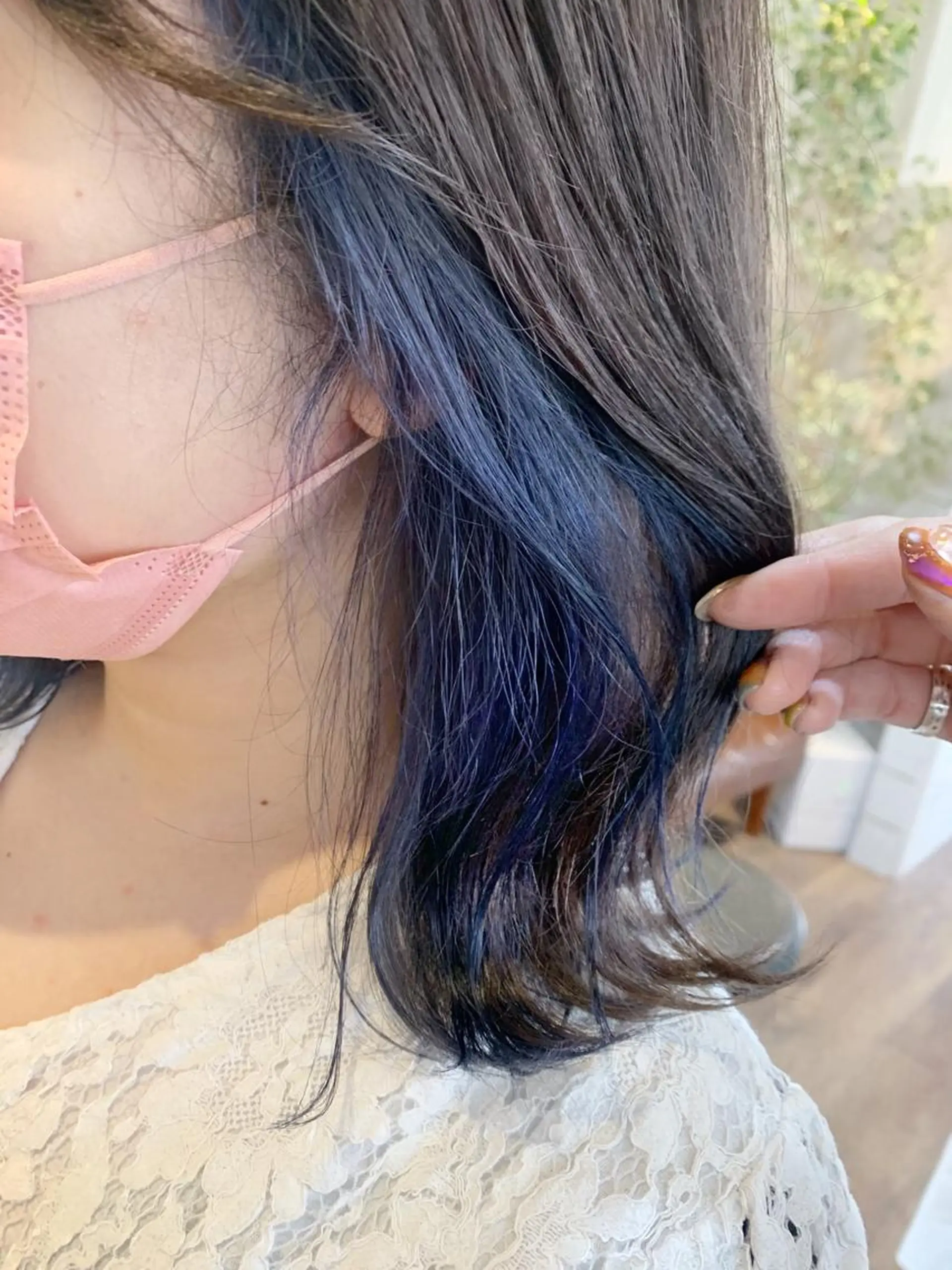 ミディアム ボブ ハイライト 髪質改善 小顔カット トリートメント 🔆学生に人気🔆 AEQUITASのヘアスタイル