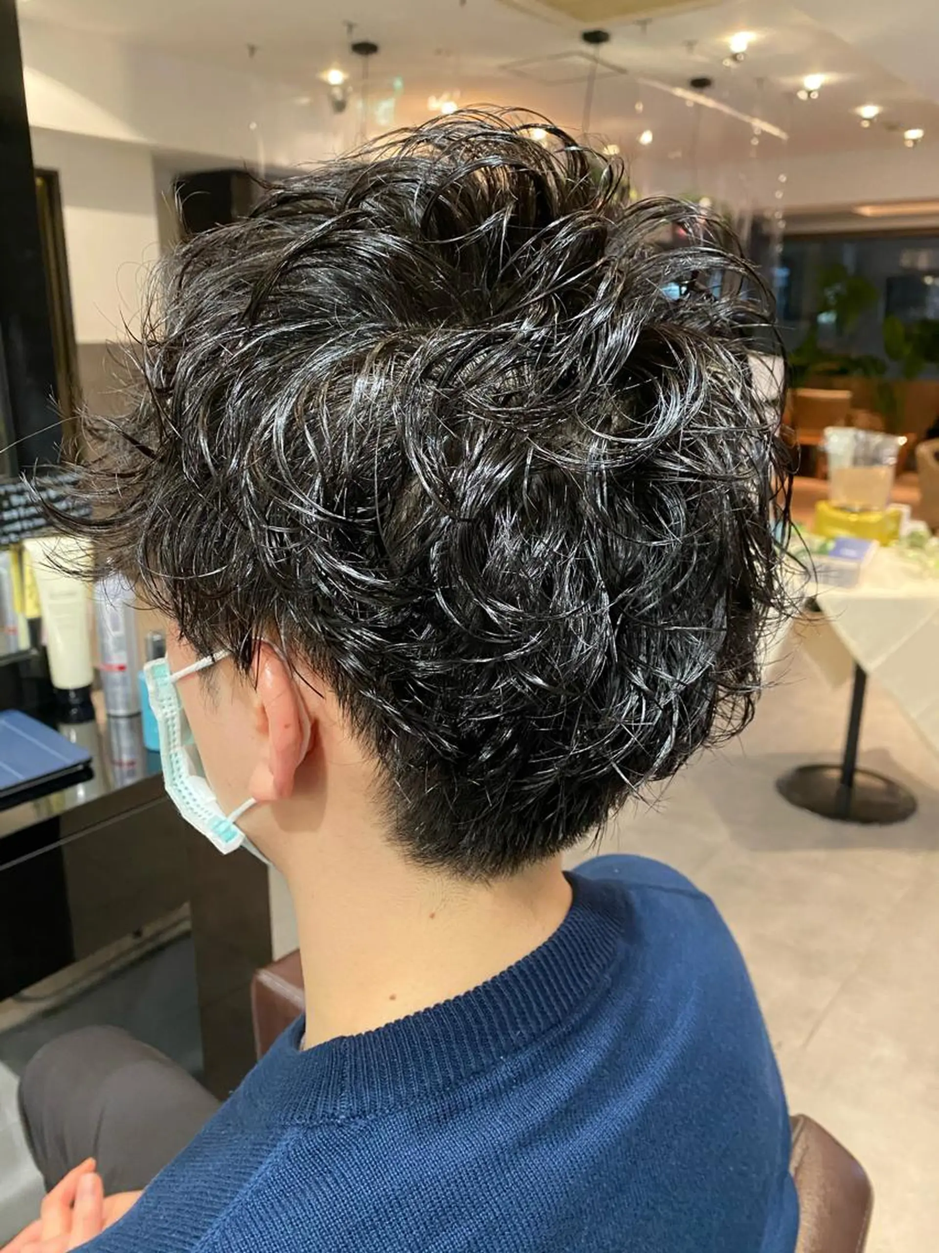 パーマ メンズ カット パーマ ⭕️メンズパーマ⭕️ 山口　裕太郎のヘアスタイル