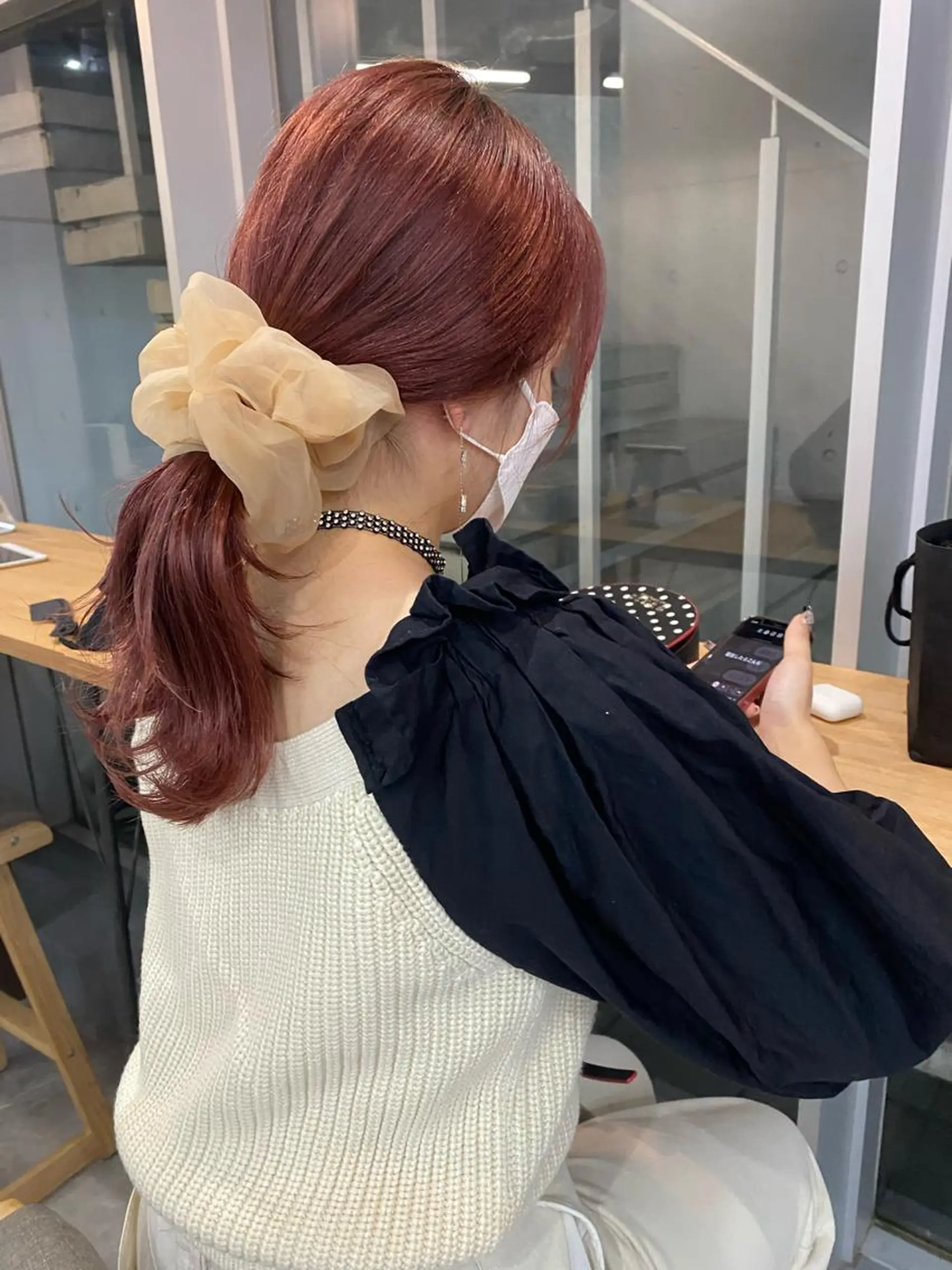 セミロング tomoe 艶カラー💗🪽のヘアスタイル