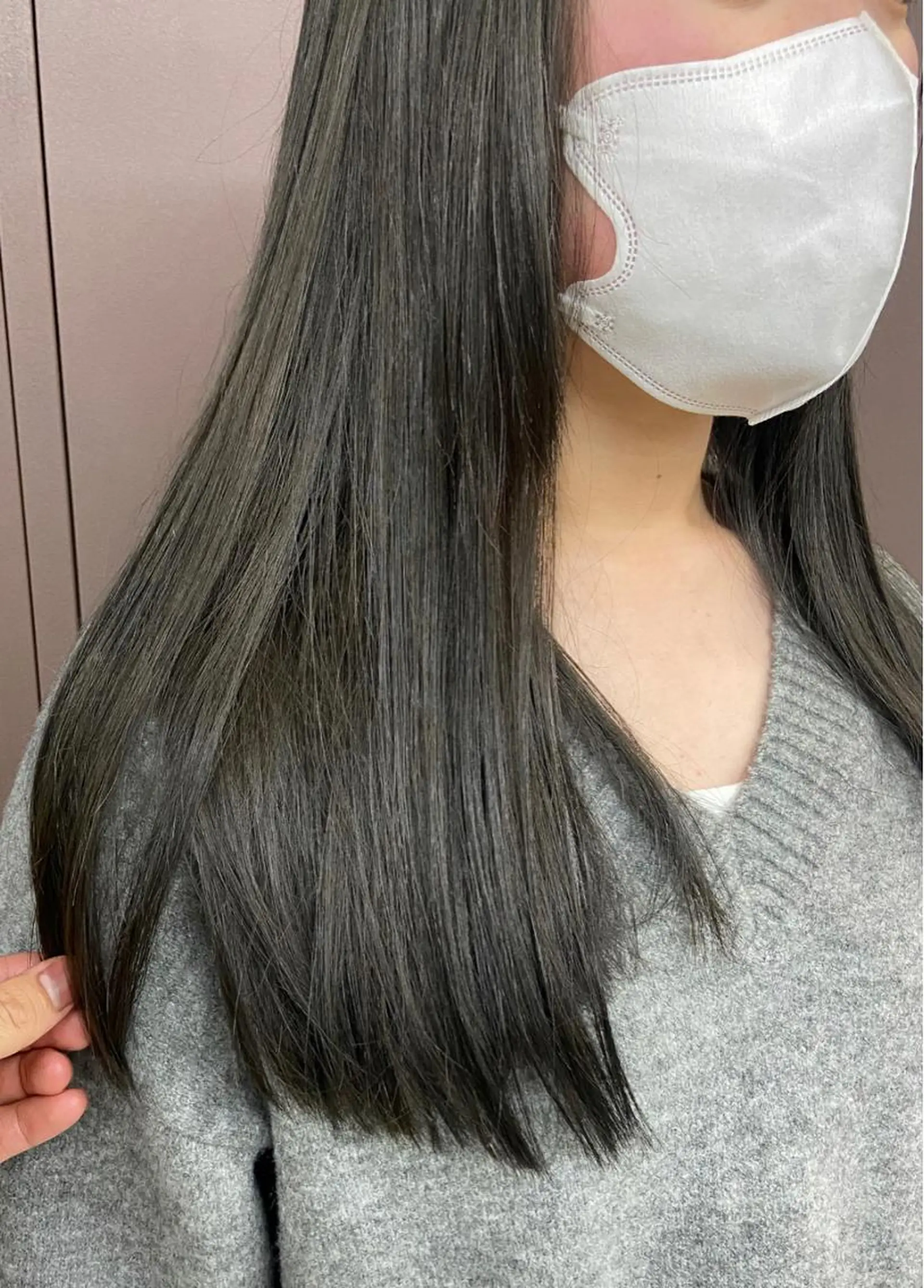 セミロング カラー 日韓レイヤー🇰🇷 艶カラー/ナカネのヘアスタイル