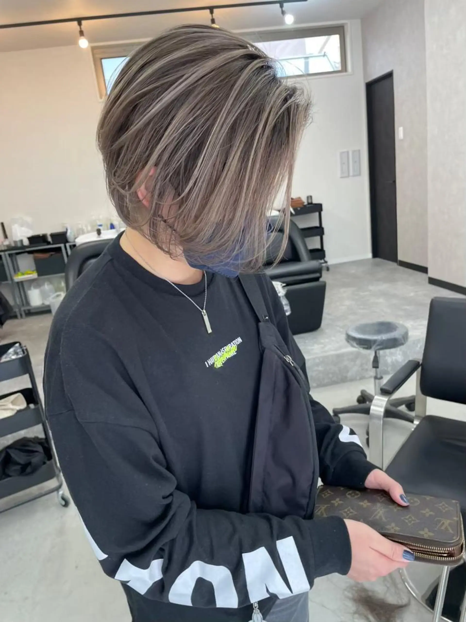 セミロング カラー ヘアアレンジ パーマ ネイル マツエク・マツパ アイブロウ ショートボブ セミロングパーマ バレイヤージュ ブリーチ ケアブリーチ カラー特化サロン大阪 ルービック江坂/新城のヘアスタイル