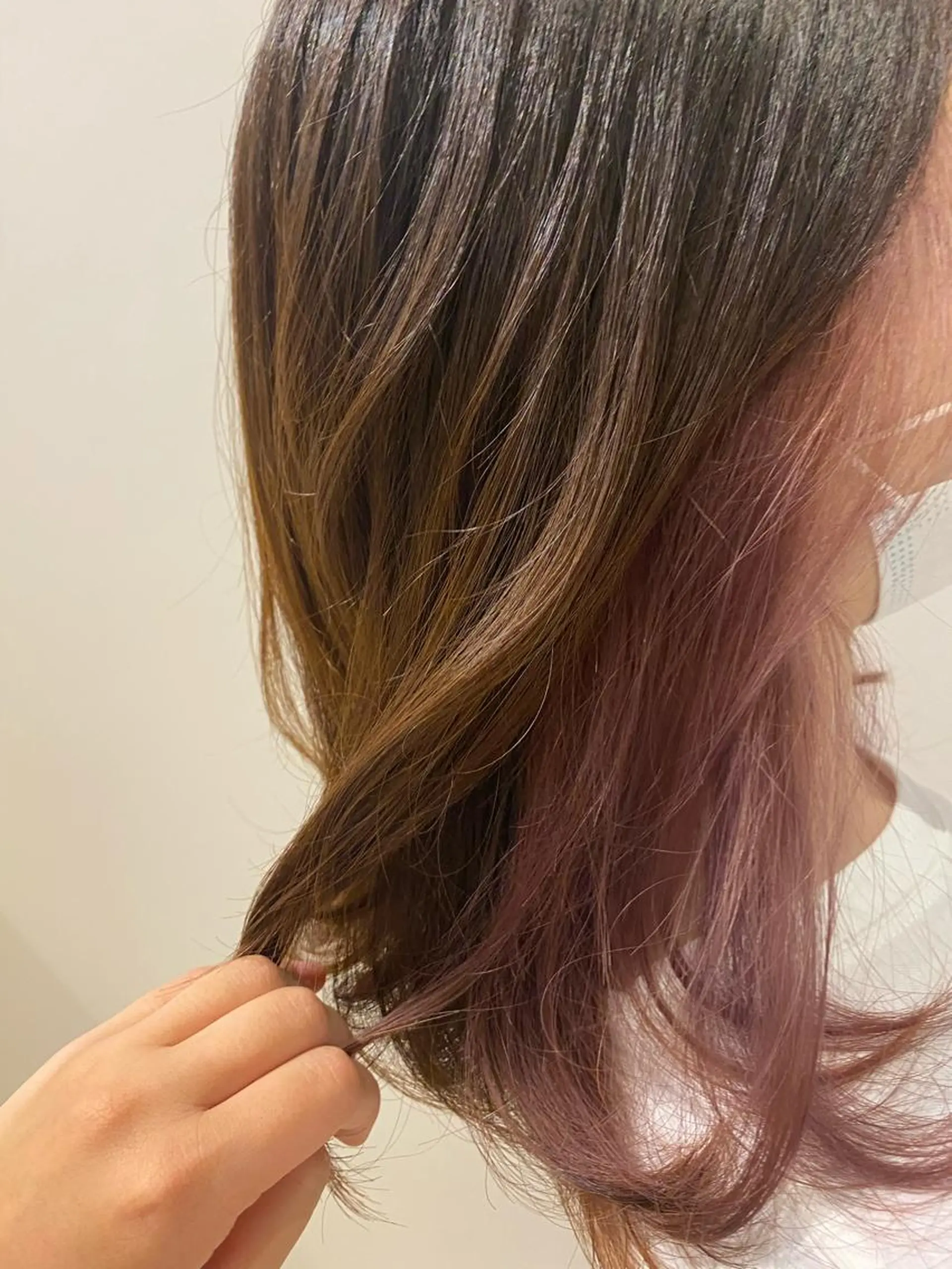 セミロング カラー ヘアカラー トリートメント 🌹艶髪カラー🌹 津田晴加【西荻窪】のヘアスタイル