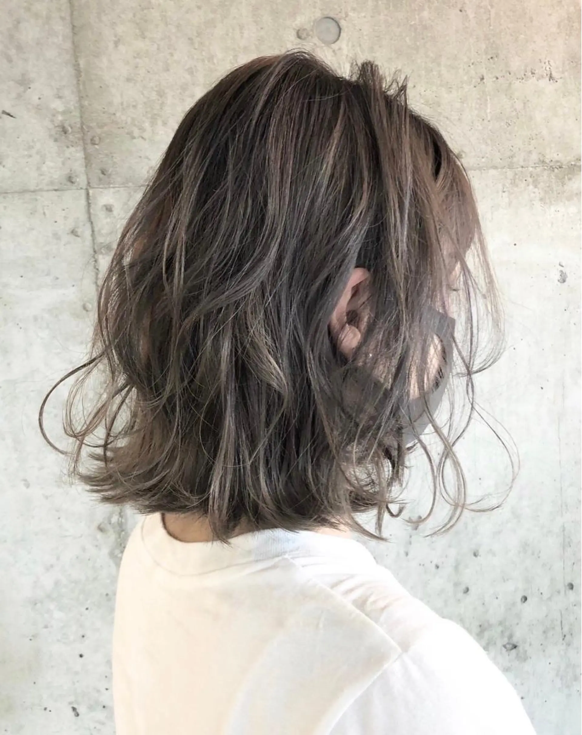 ミディアム カラー 髪質改善/艶髪特化 /柔らかさ/清水翔矢のヘアスタイル