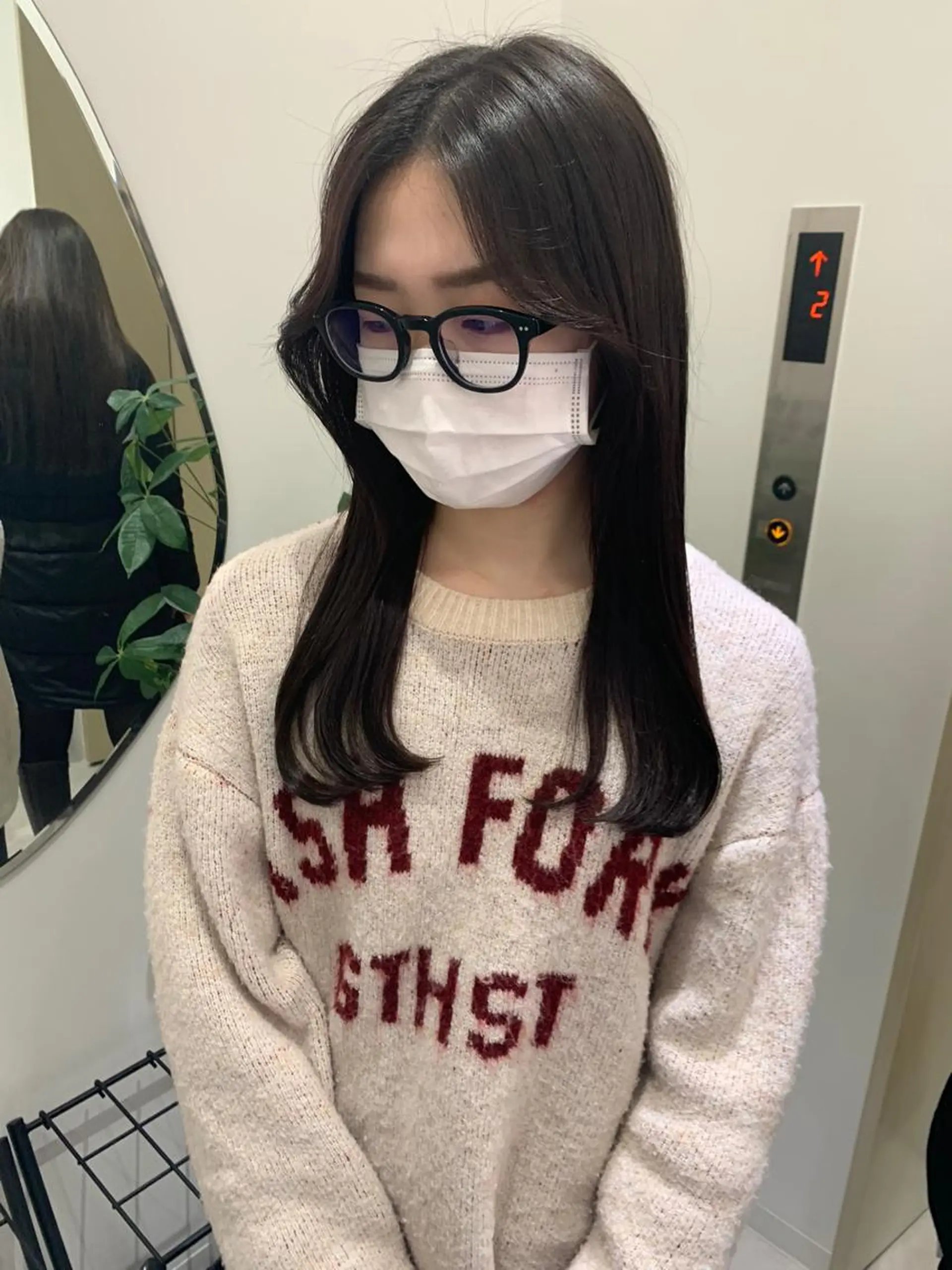 ロング 顔まわりレイヤー 韓国風ヘア レイヤーカット 韓国ヘア🇰🇷/ 顔周り/松田光里のヘアスタイル