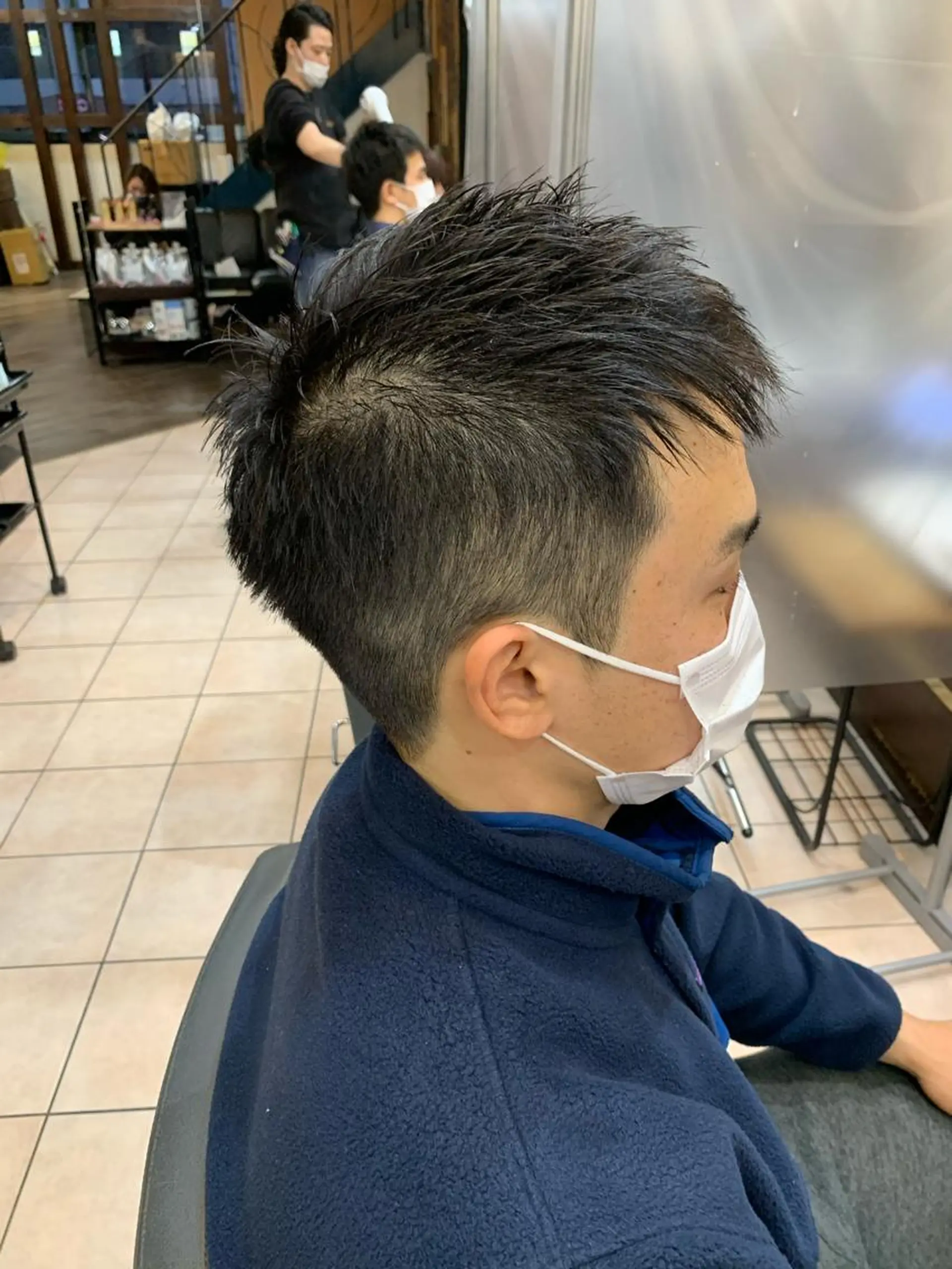 ショート メンズ モヒカン ソフトモヒカン ❣️モードケイズ塚口 和田一将のヘアスタイル