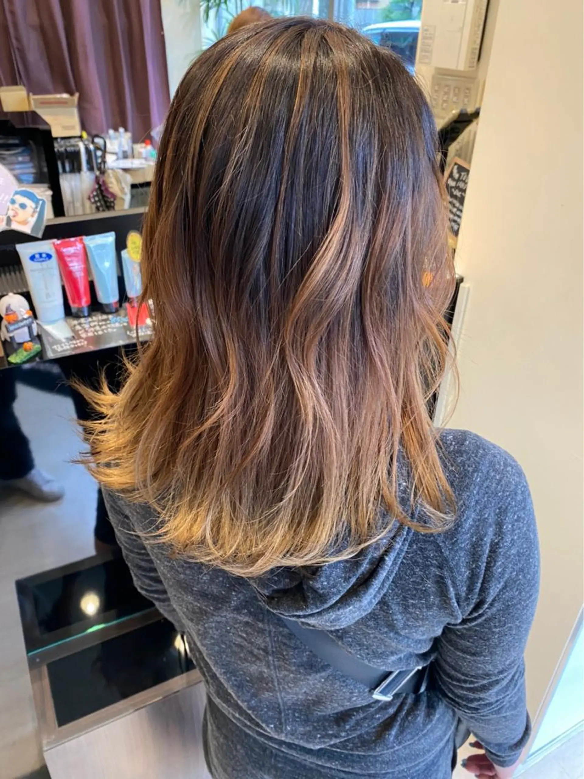 セミロング カラー パーマ ヘアアレンジ メンズ 外国人風カラー Hair make frei所属・メンズ専門美容師 堀井隼のヘアスタイル