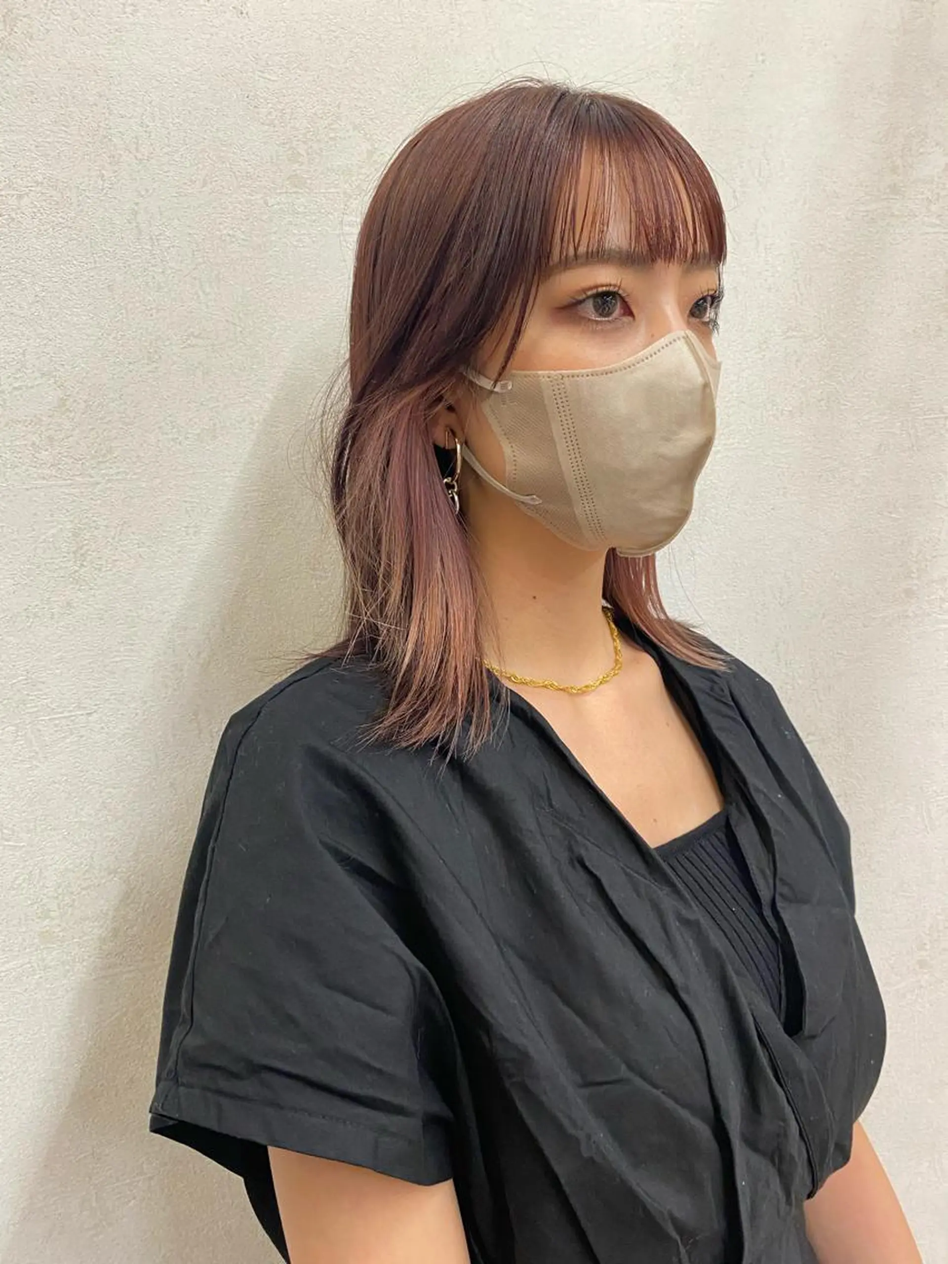 セミロング メンズ縮毛矯正 ニュアンスパーマのヘアスタイル