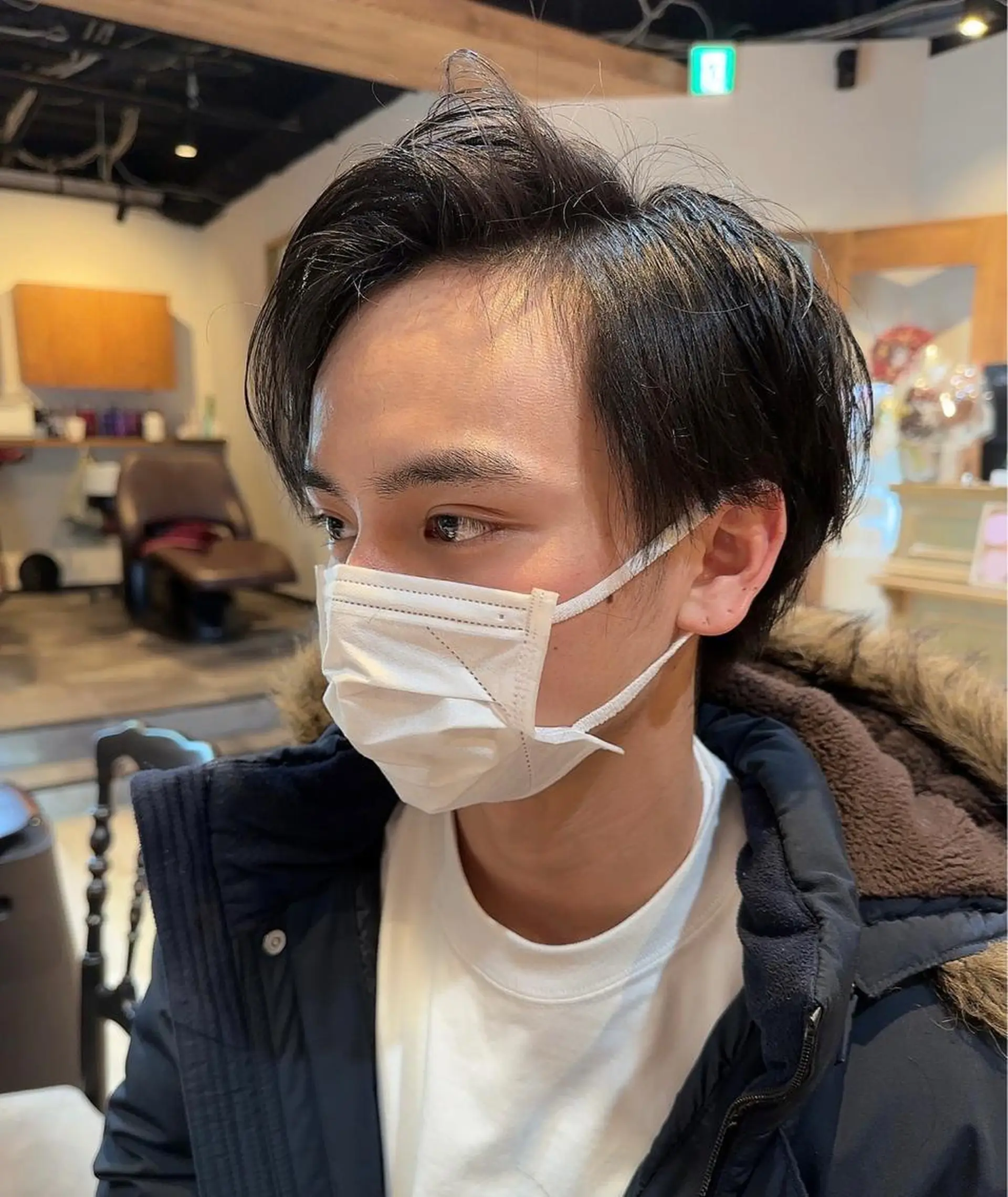 メンズ カット 髪質改善&ストレート ‪✂︎‬鈴木青樹のヘアスタイル