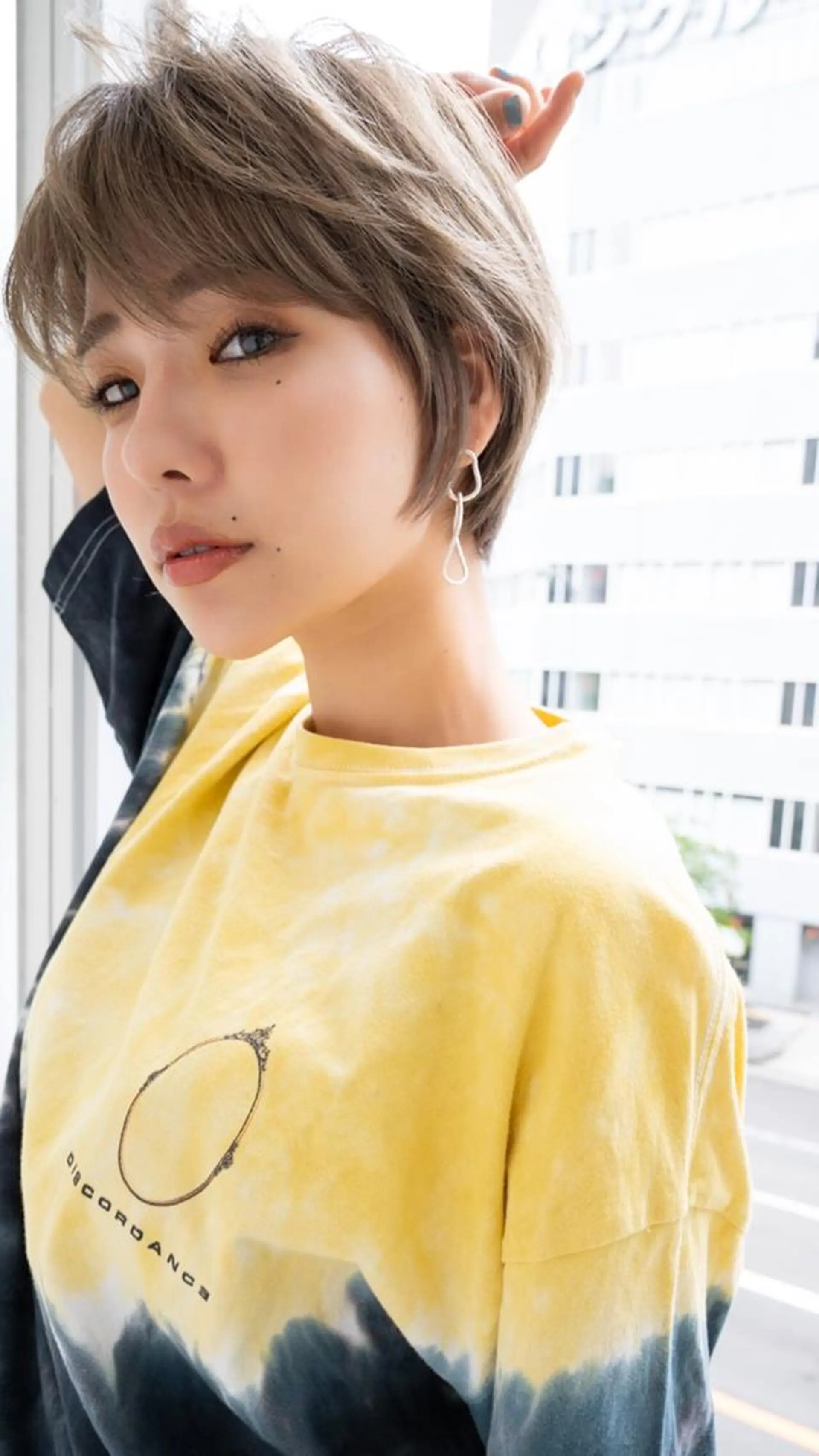 ショート カラー ベージュカラー ブロンド ブロンドベージュ ショートヘア 縮毛矯正 トリートメント ANGELICA LABO 梅田店のヘアスタイル