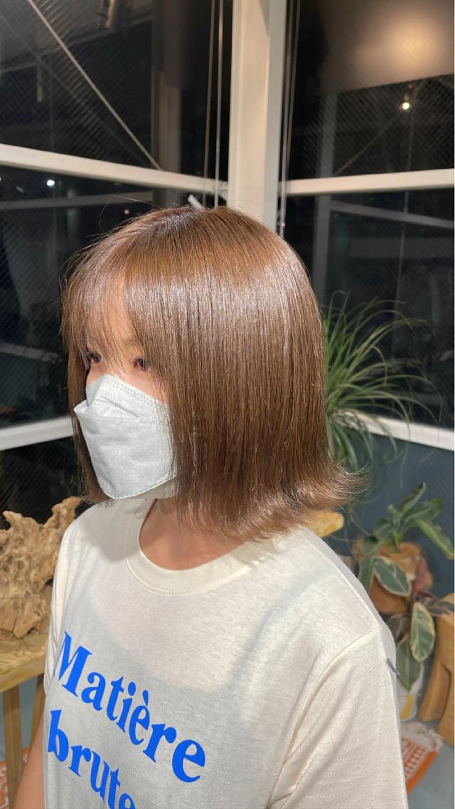 カラー ブリーチ ブラウンカラー ブリーチなしカラー ボブ/レイヤー /河内温太のヘアスタイル