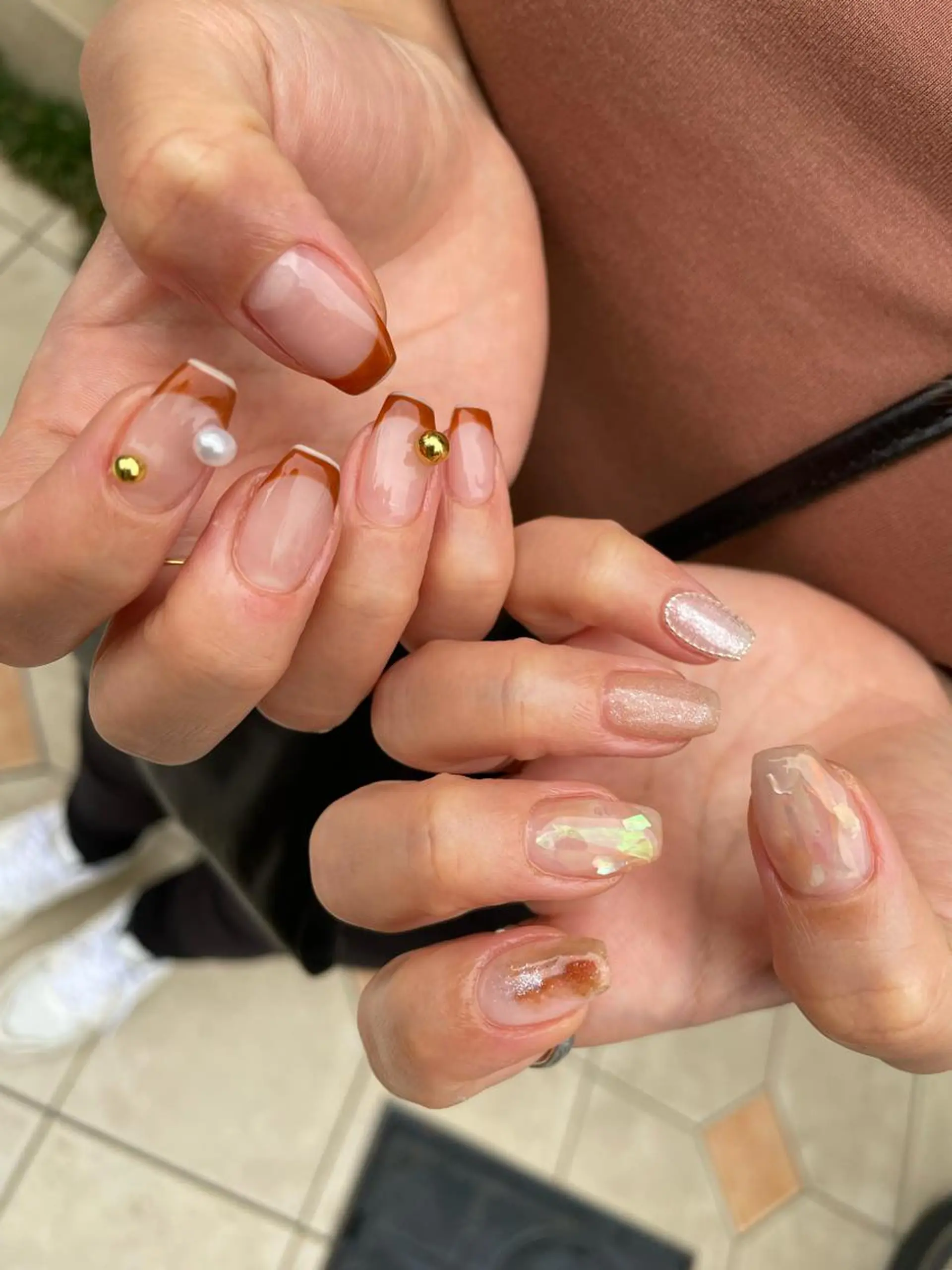 ロング カラー ヘアアレンジ キッズ ネイル マツエク・マツパ アイブロウ 福田 加奈のネイルデザイン