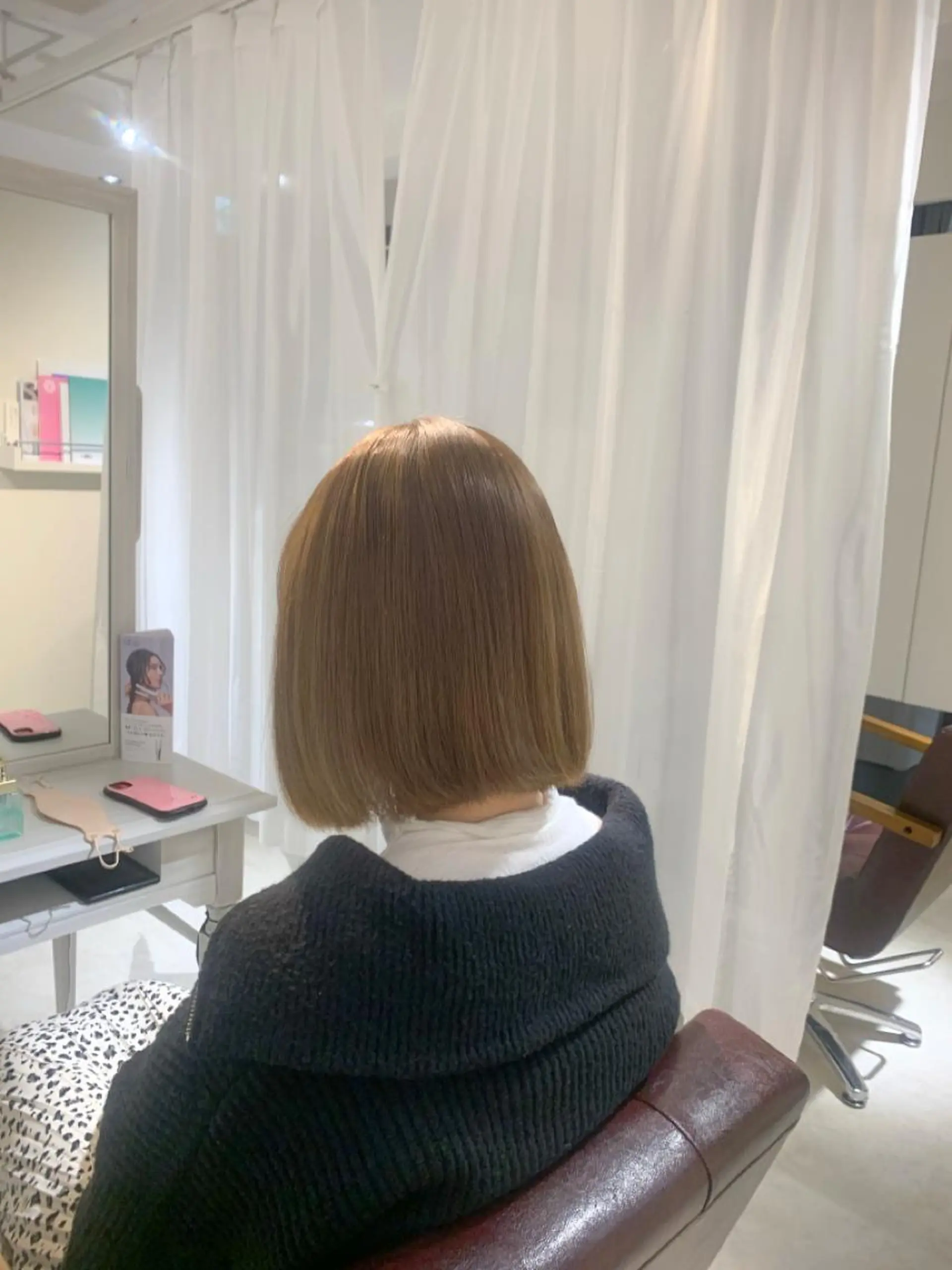 ミディアム カラー ヘアカラー 縮毛矯正とブリーチ /杉村凜汰郎のヘアスタイル