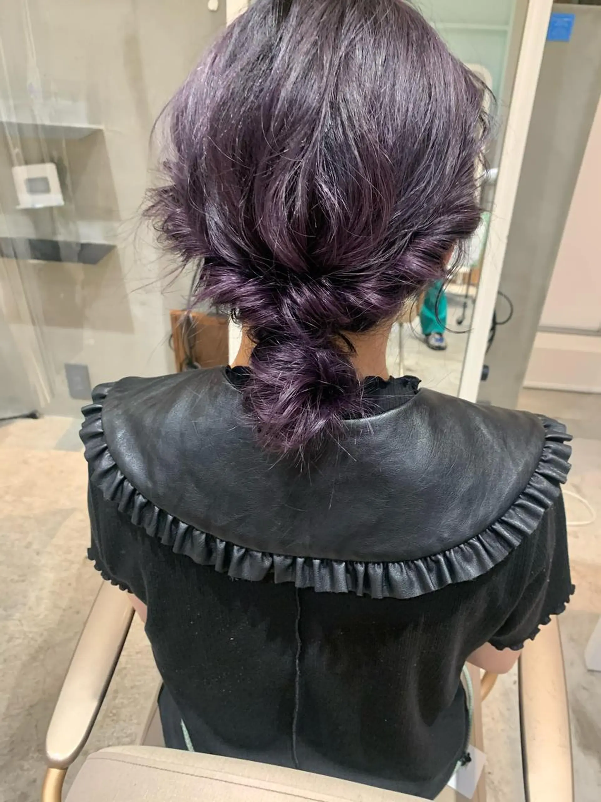 カラー ハイトーン/顔まわり レイヤー/YUKAのヘアスタイル