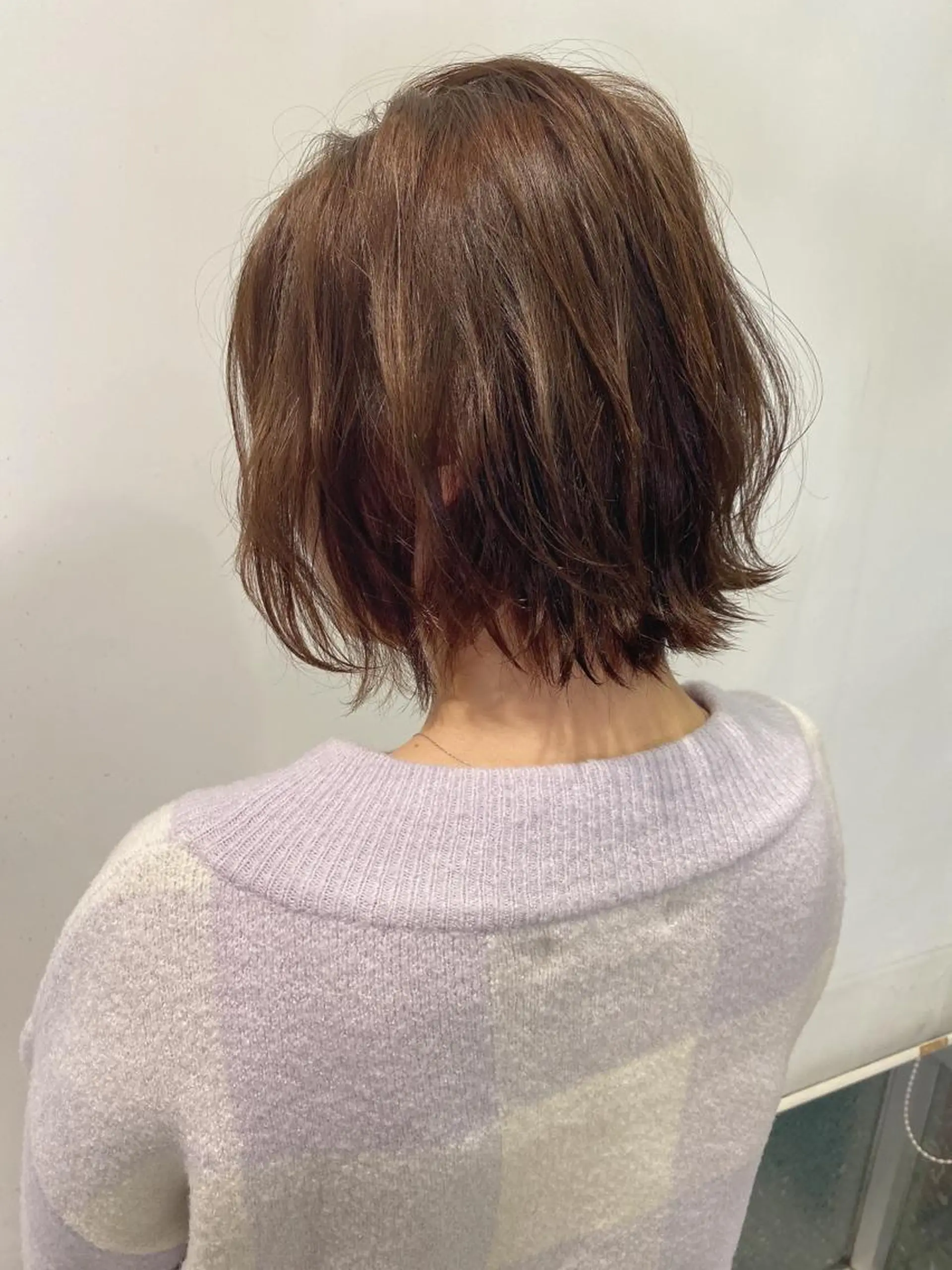ショート カラー ヘアアレンジ カット ヘアカラー トリートメント 川田流輝 艶髪カラー/髪質改善のヘアスタイル