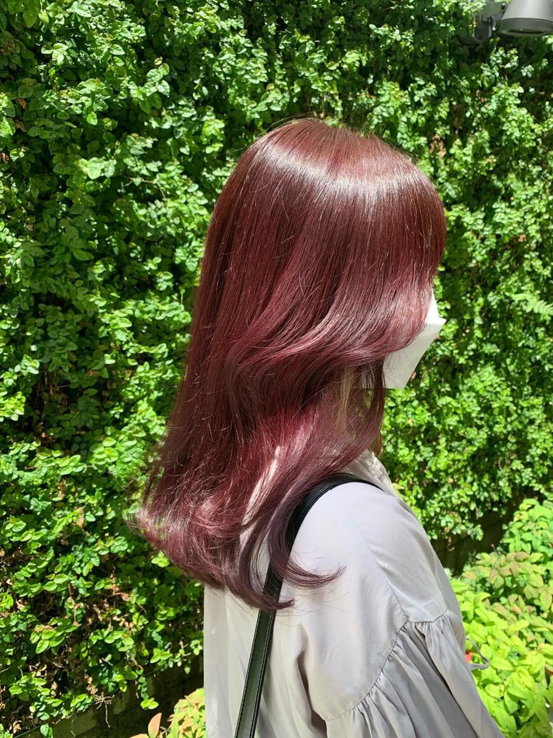 セミロング 髪質改善 ヘアカラー トリートメント LITTLE _KATOのヘアスタイル