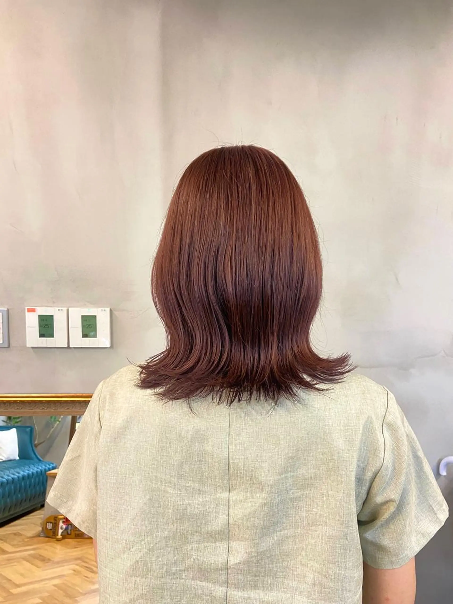 ミディアム カラー ヘアカラー トリートメント mana／Wカラー／ ブリーチなし暖色のヘアスタイル