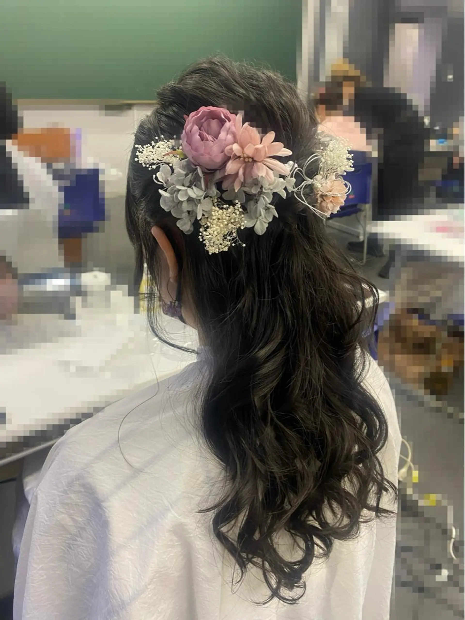 ヘアアレンジ ハーフアップ ボブ デート 卒業式のヘアスタイル ♡オシャ髪♡AI ✂️newi町田のヘアスタイル