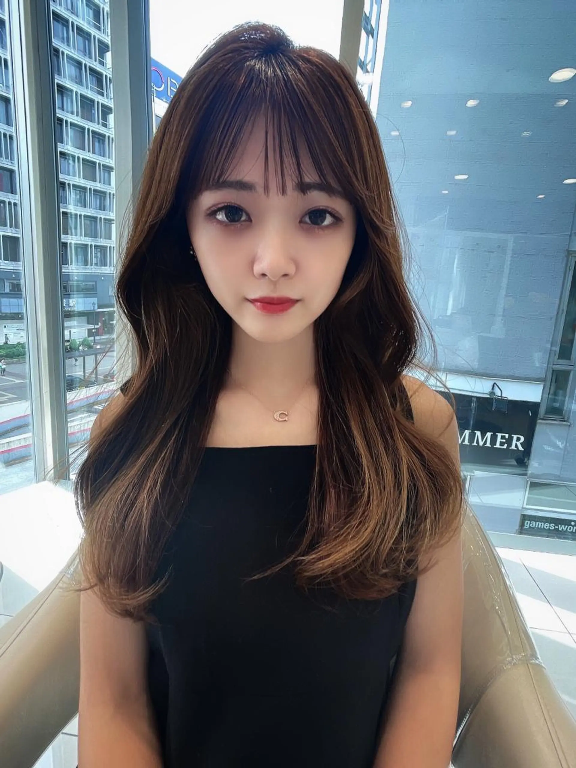 ロング カット ヘアカラー トリートメント 💗ブリーチなし 透け感💗徳井はやとのヘアスタイル