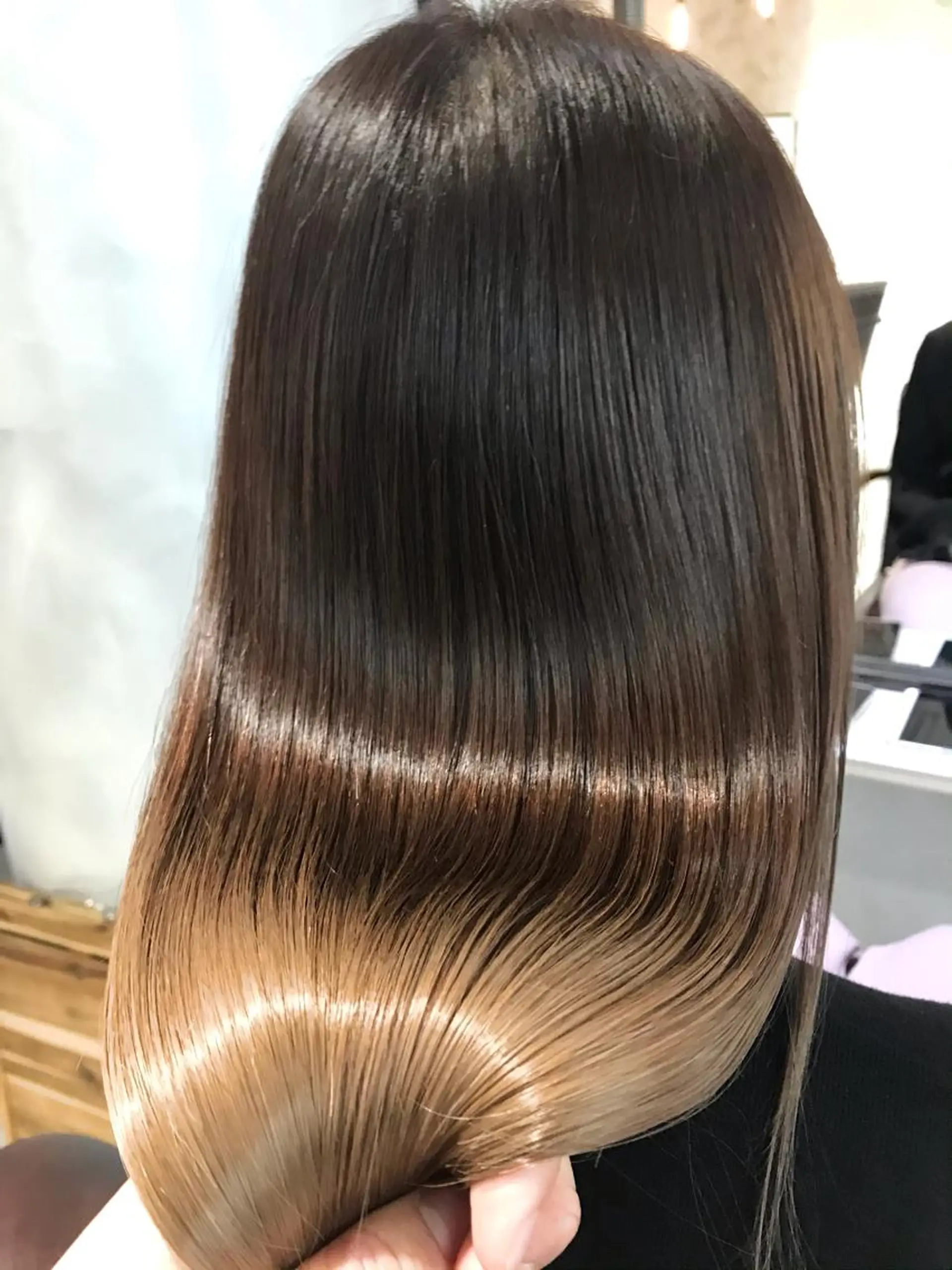 ミディアム カラー 髪質改善/艶髪特化 /柔らかさ/清水翔矢のヘアスタイル